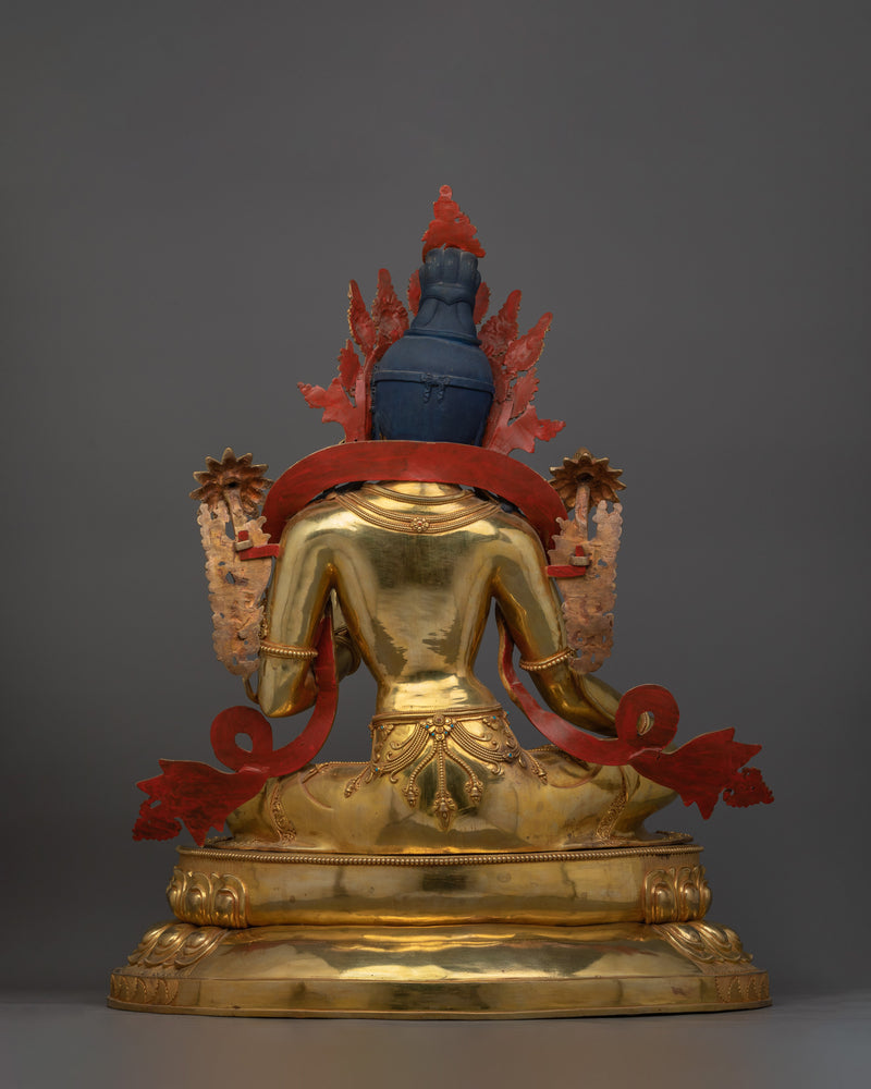 32.3 Inch Large Green Tara Statue for Dharma | The Female Buddha in Buddhism