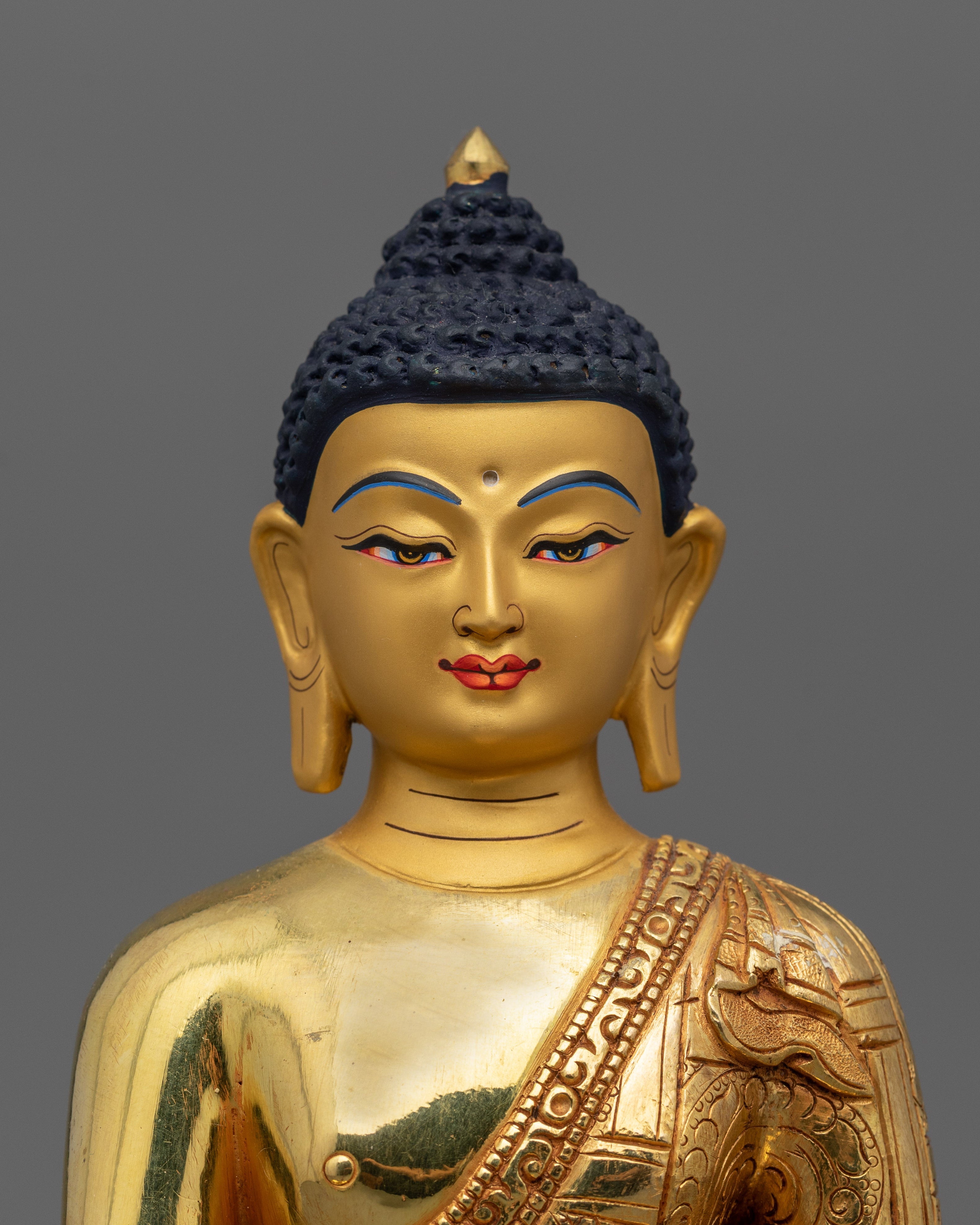 8.7 Inch Tibetan Buddhist Figure Shakyamuni | Dharma Teacher Artwork