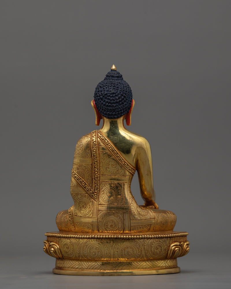 8.7 Inch Tibetan Buddhist Figure Shakyamuni | Dharma Teacher Artwork
