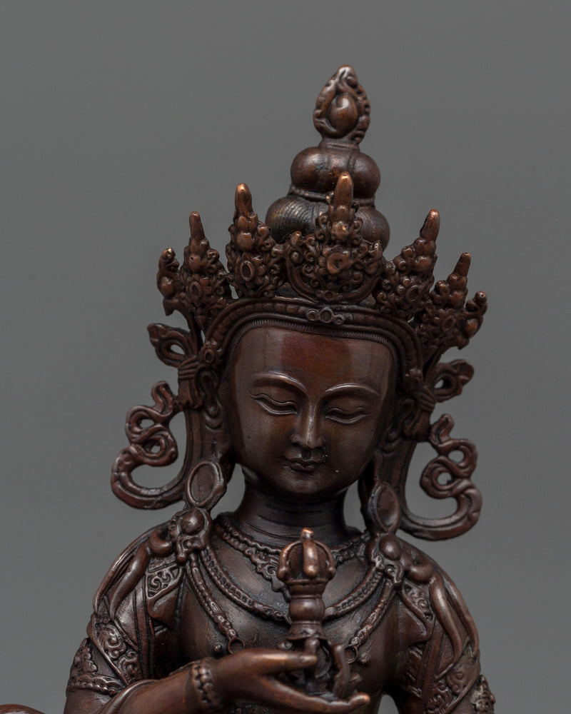 Himalayan Guru Vajrasattva Figurine | Sacred Buddhist Shrine Decor
