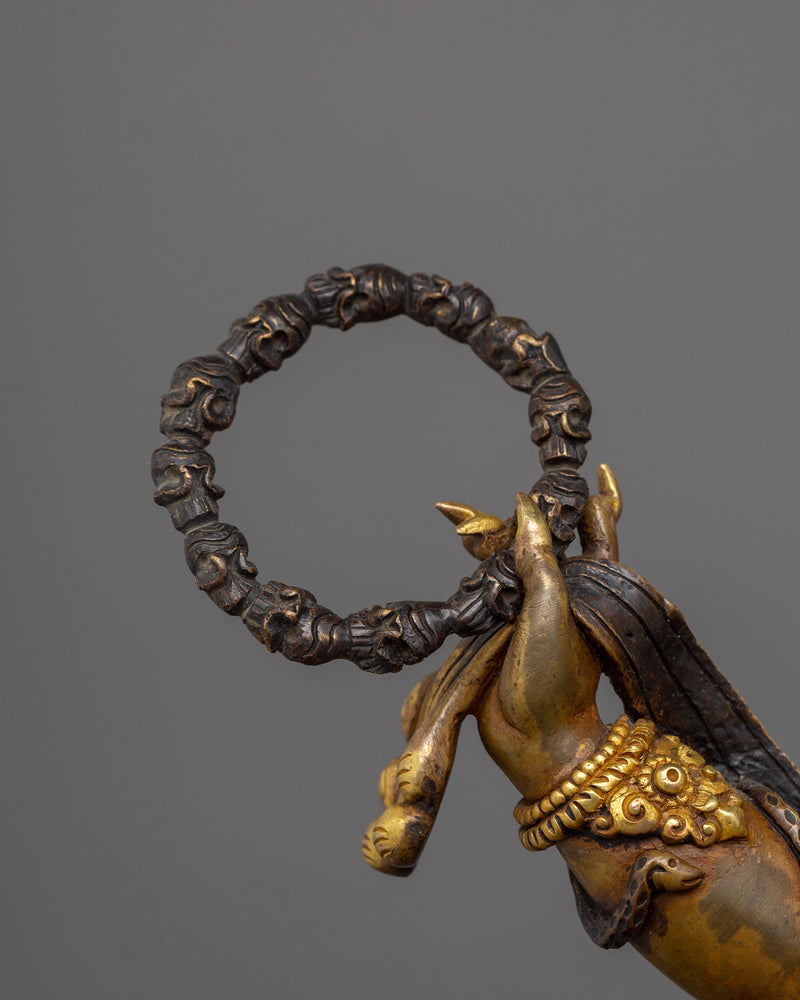Six Armed Mahakala Protector Deity Sacred Figurine | Guardian of the Dharma
