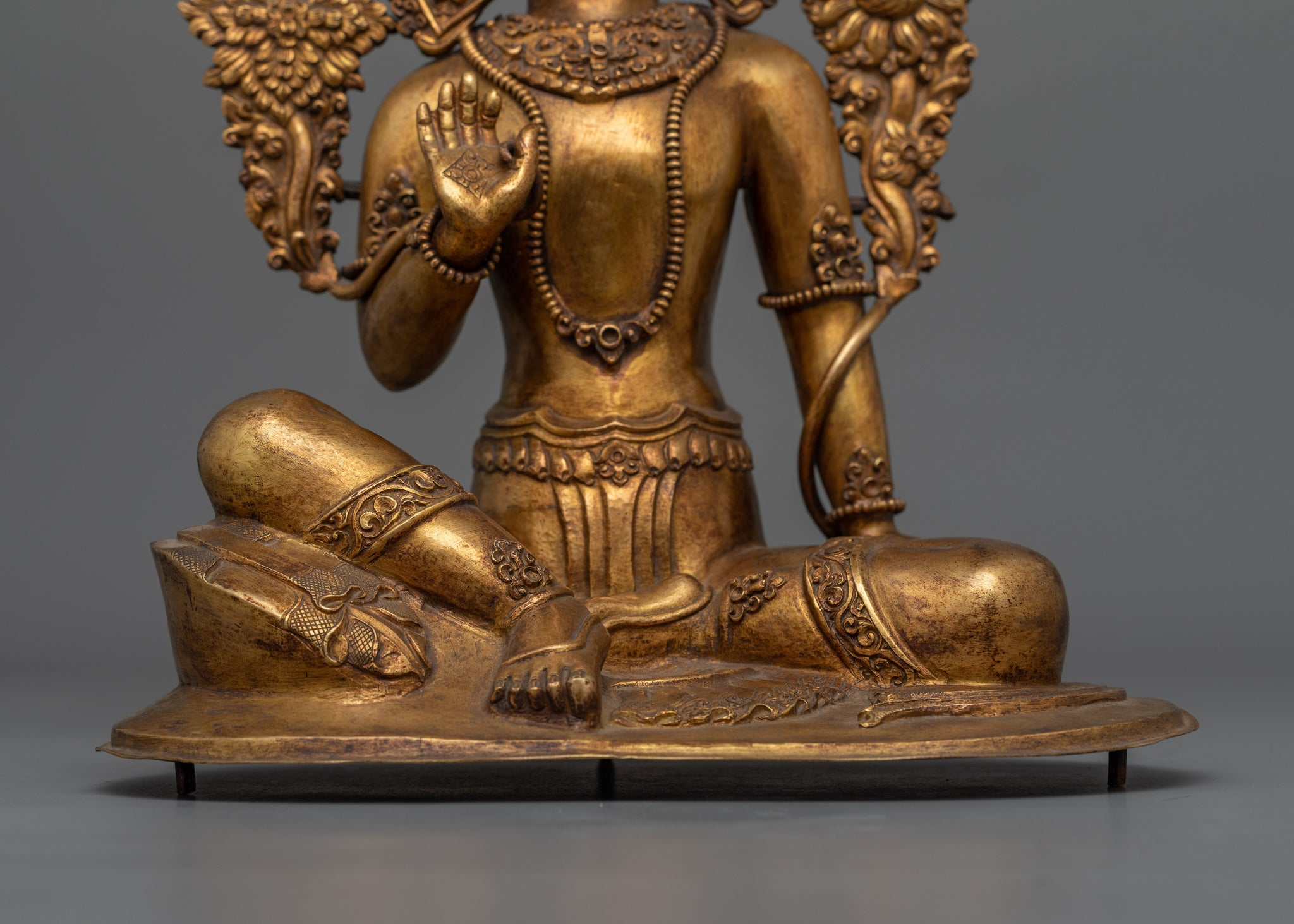 Reposse Work Handcrafted Lord Indra Sculpture with Repoussé work | The King of Gods