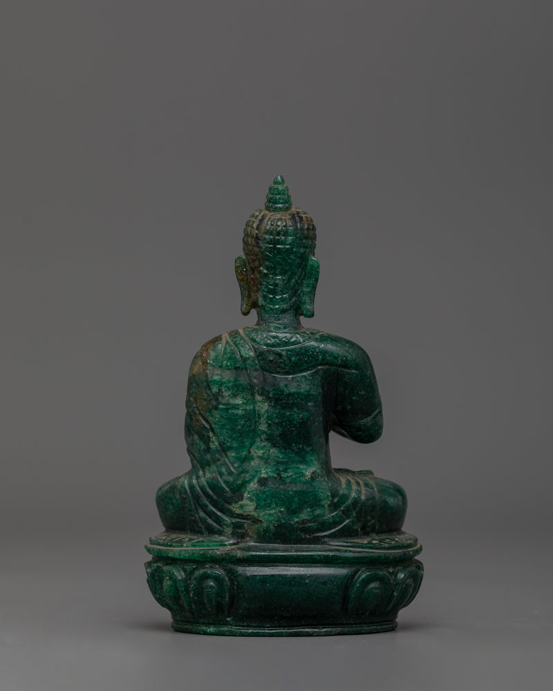 Amogasiddhi Green Buddha Figurine | One of the Five Dhyani Buddhas