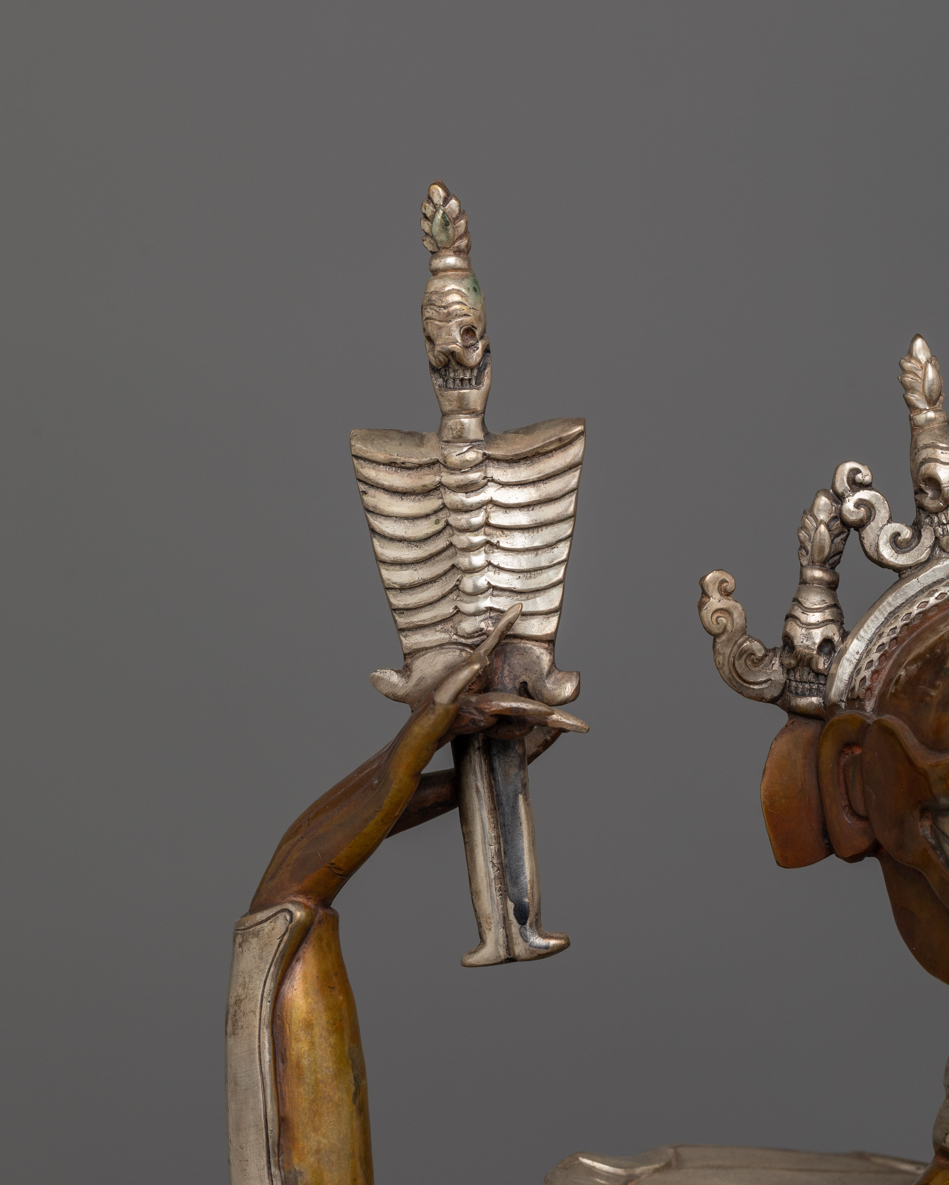 Large Chitipati Copper Statue | A Protector Deity "Dharmapala"