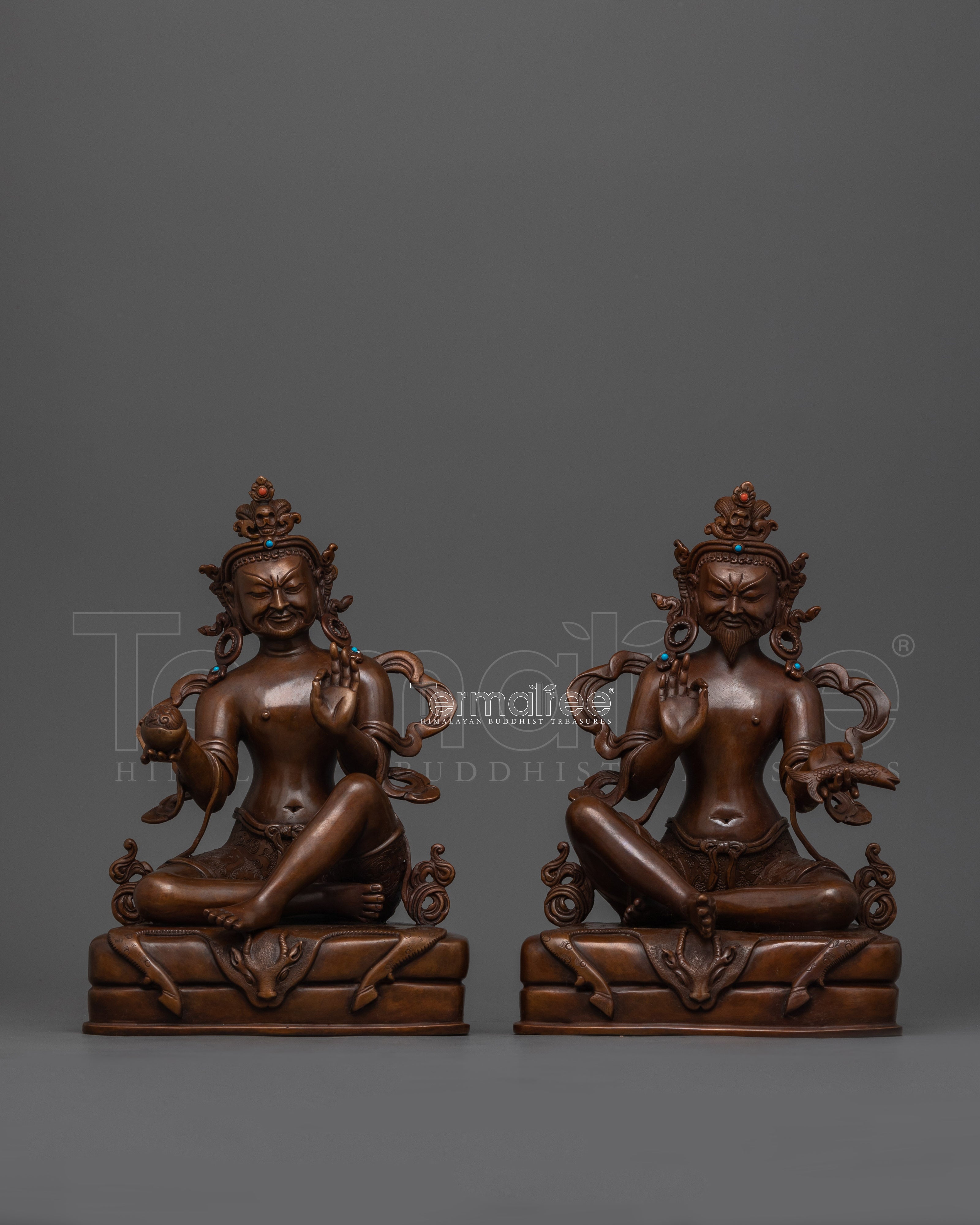 Buddhist Master Naropa and Tilopa Set Statue | Tibetan Artwork for Dharma