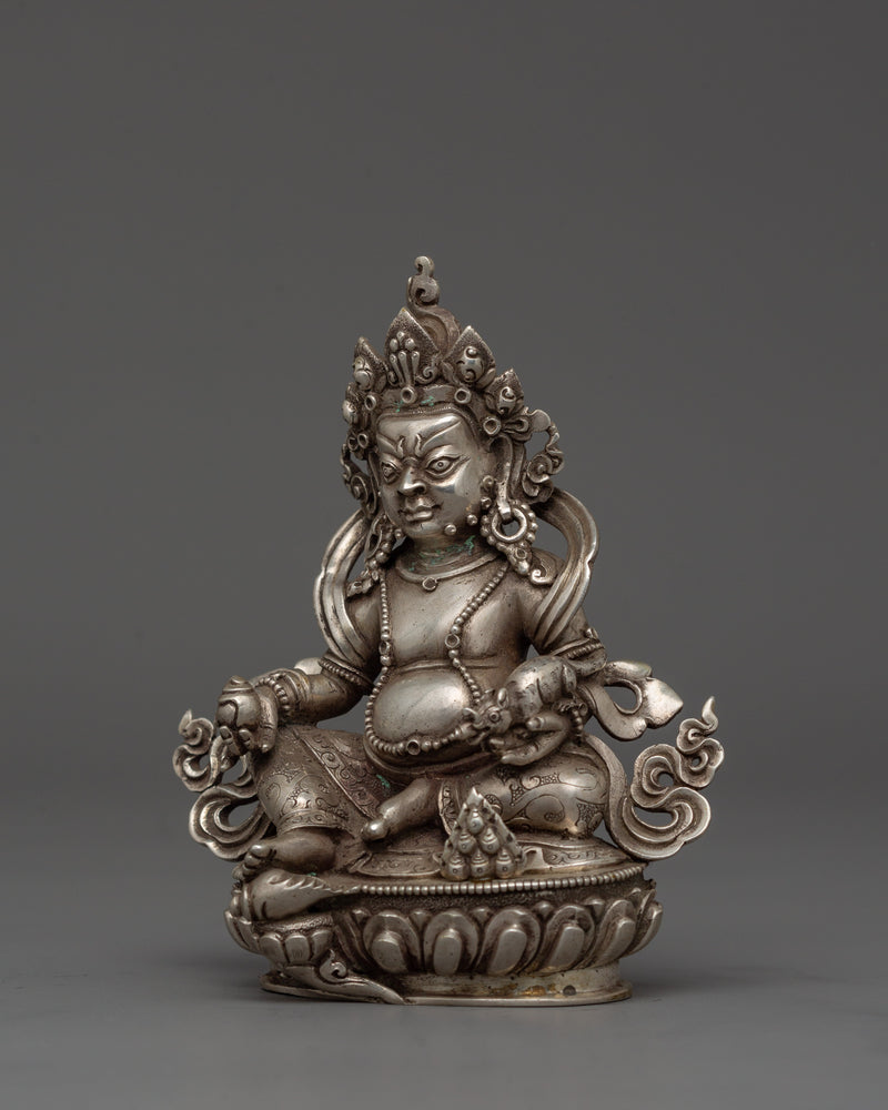 Dzambhala Buddhist Wealth Deity Altar Statue |  A Symbol of Infinite Blessings