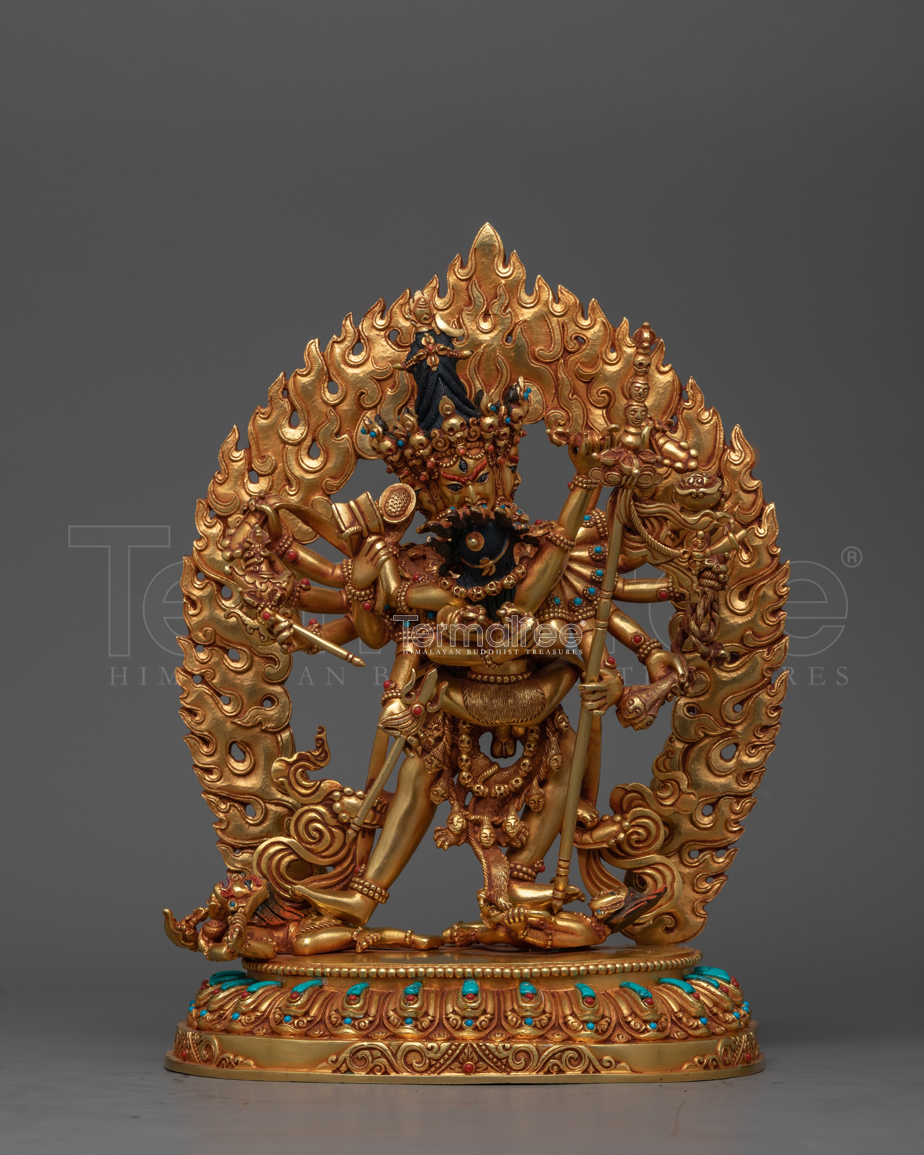 Chakrasamvara Tantric Meditational Yidam Statue | Vajrayana Rituals Wrathful Deity