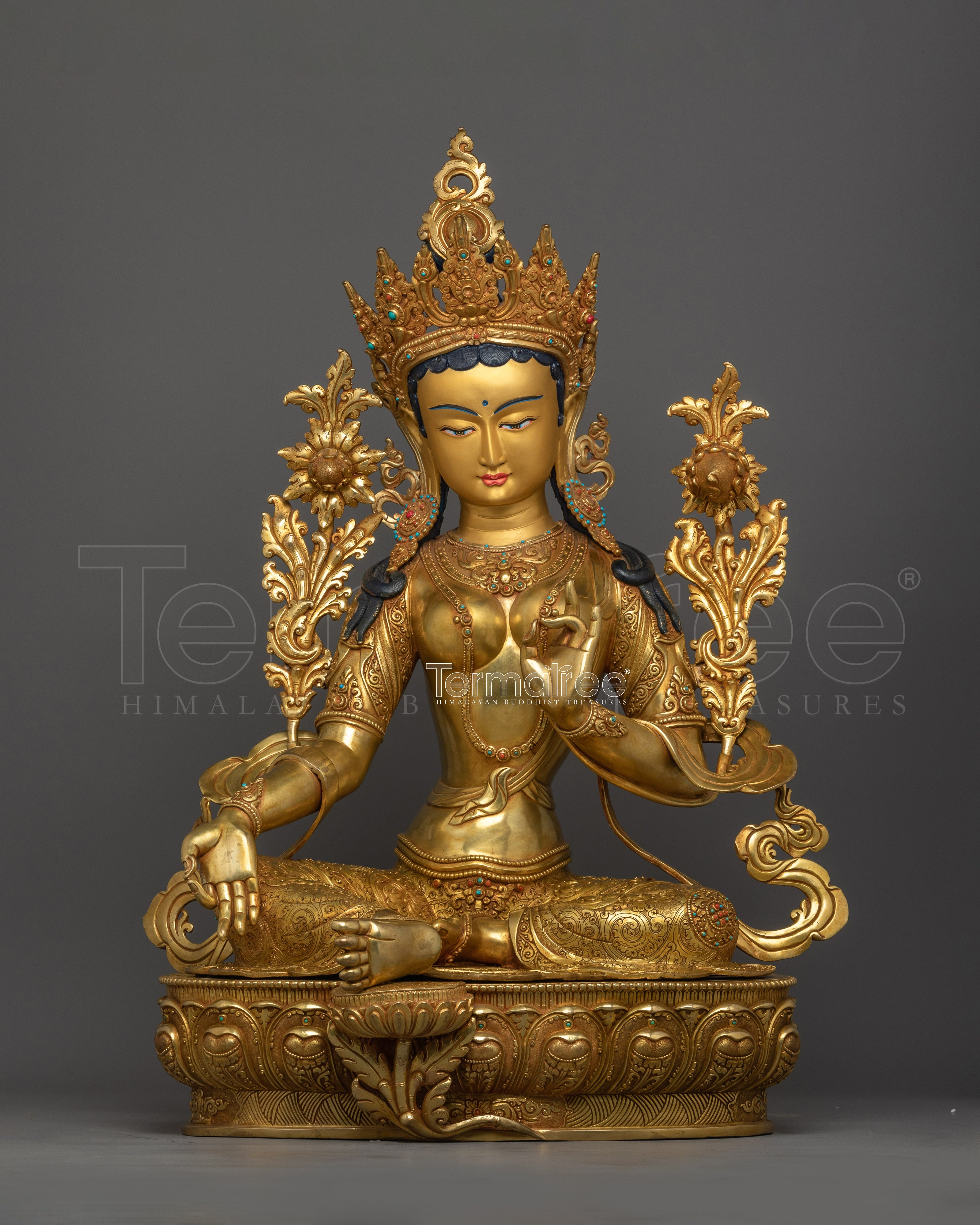 Green Tara, The Great Liberator Statue | The Female Buddha prominent figure in Buddhism