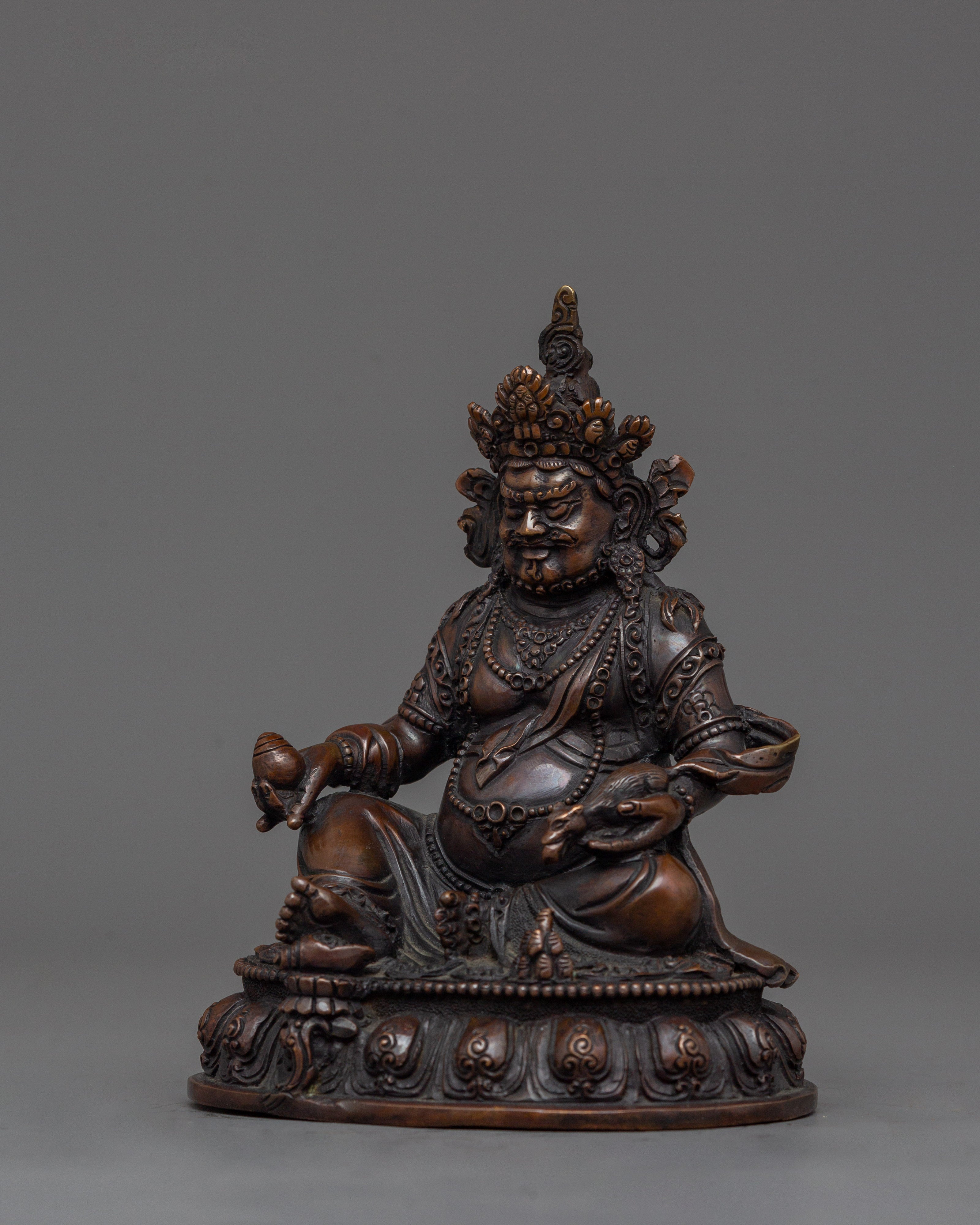 Buddhist Wealth Deity Dzambhala Statue | Icon for Material and Spiritual Abundance