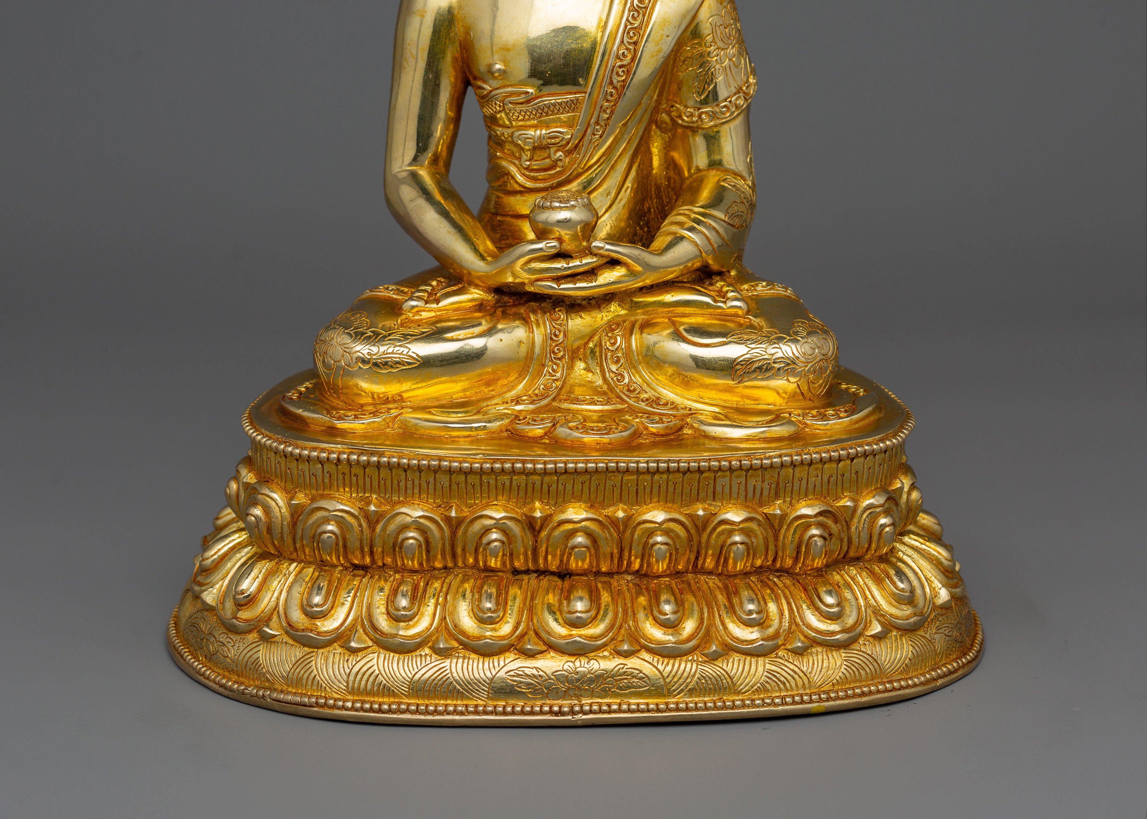 Handmade Tibetan Amitabha Buddha Figurine | Buddha of Pure Land Buddhism