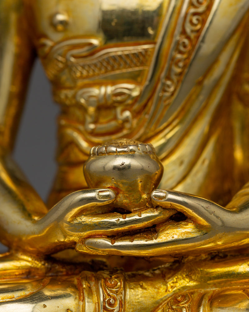 Handmade Tibetan Amitabha Buddha Figurine | Buddha of Pure Land Buddhism