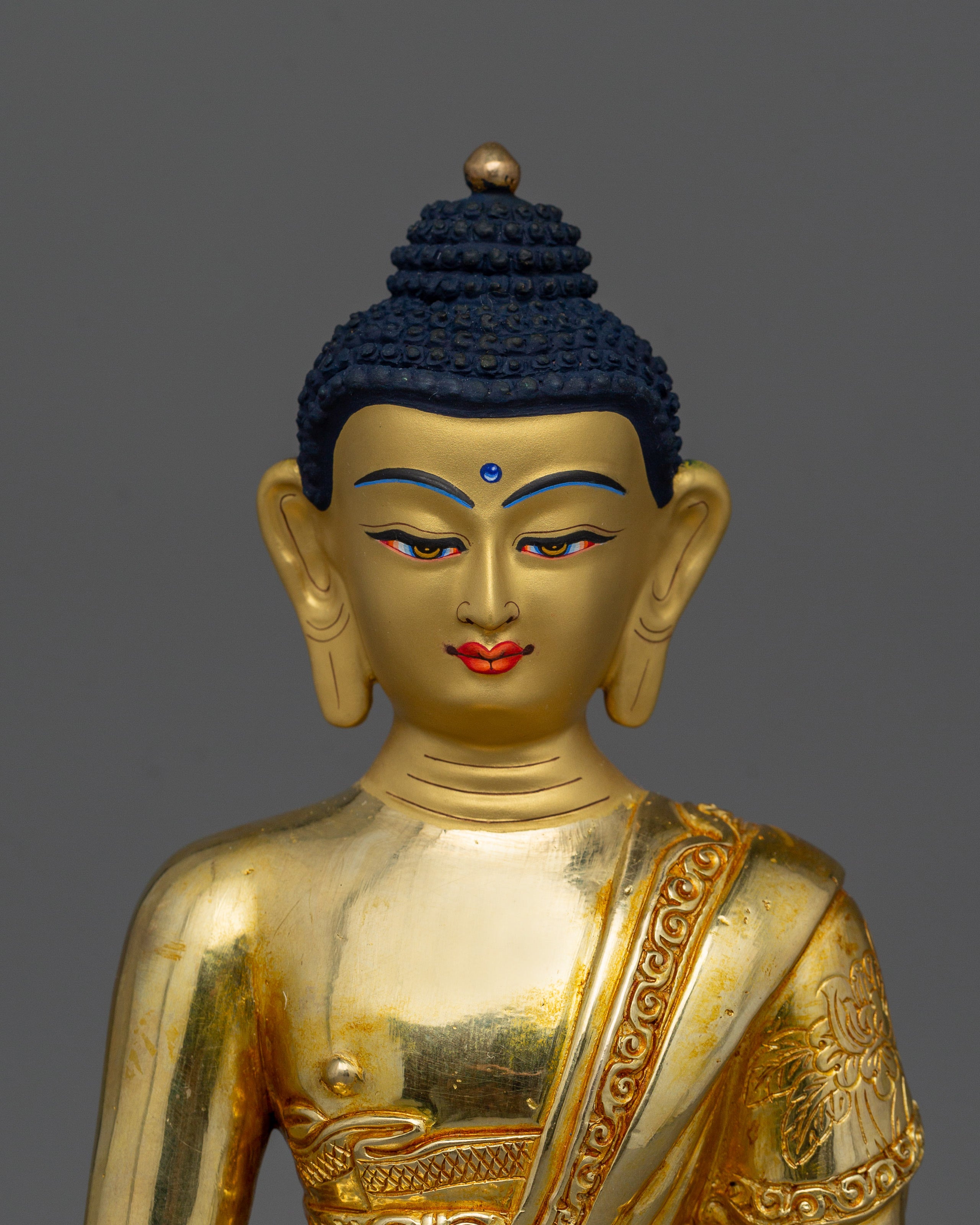 Handmade Tibetan Amitabha Buddha Figurine | Buddha of Pure Land Buddhism