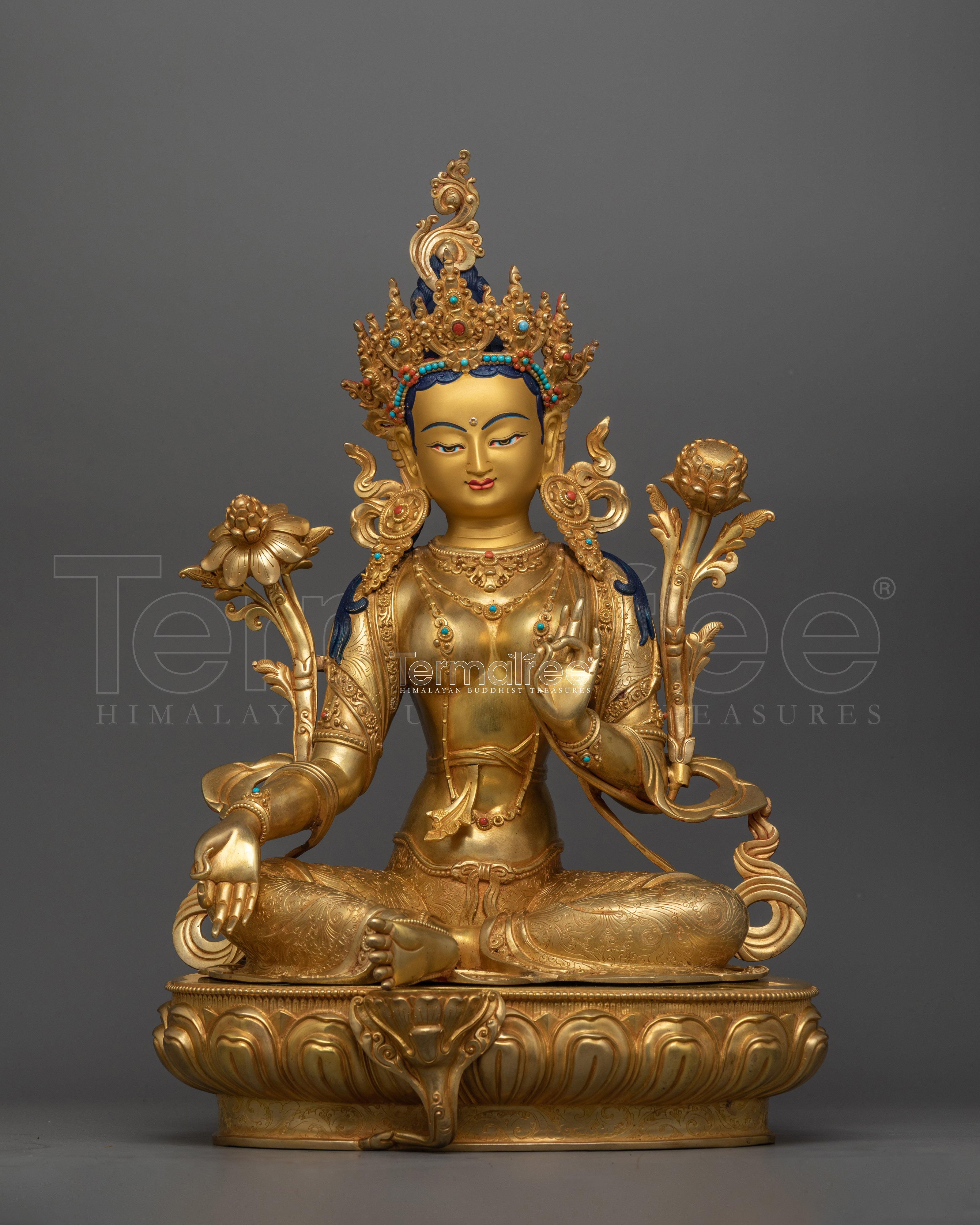 Traditional Green Tara Statue | A Symbol of Compassion and Enlightened Action