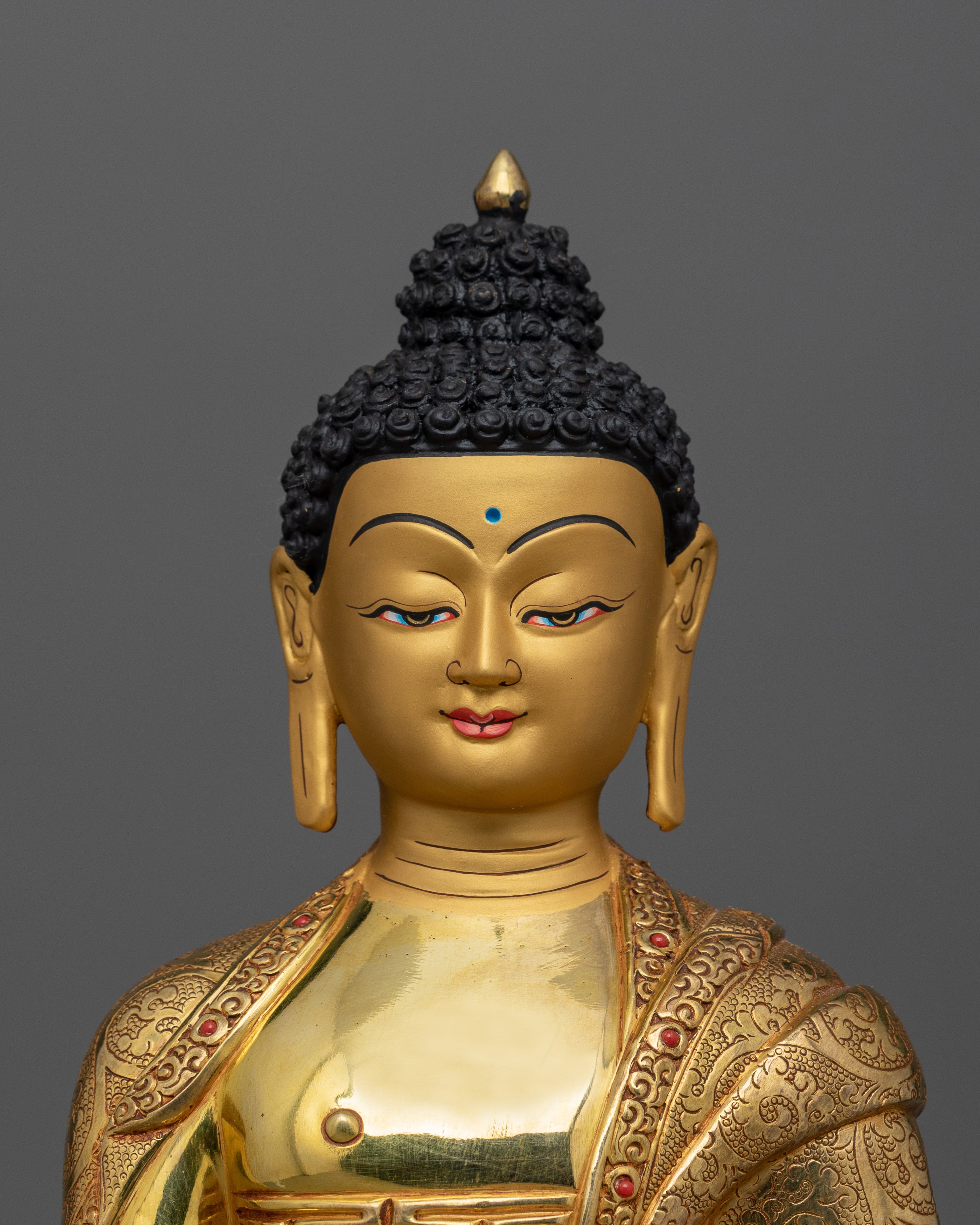 Tibetan Enlightened Shakyamuni Buddha Figurine | Symbol of Peace and Wisdom