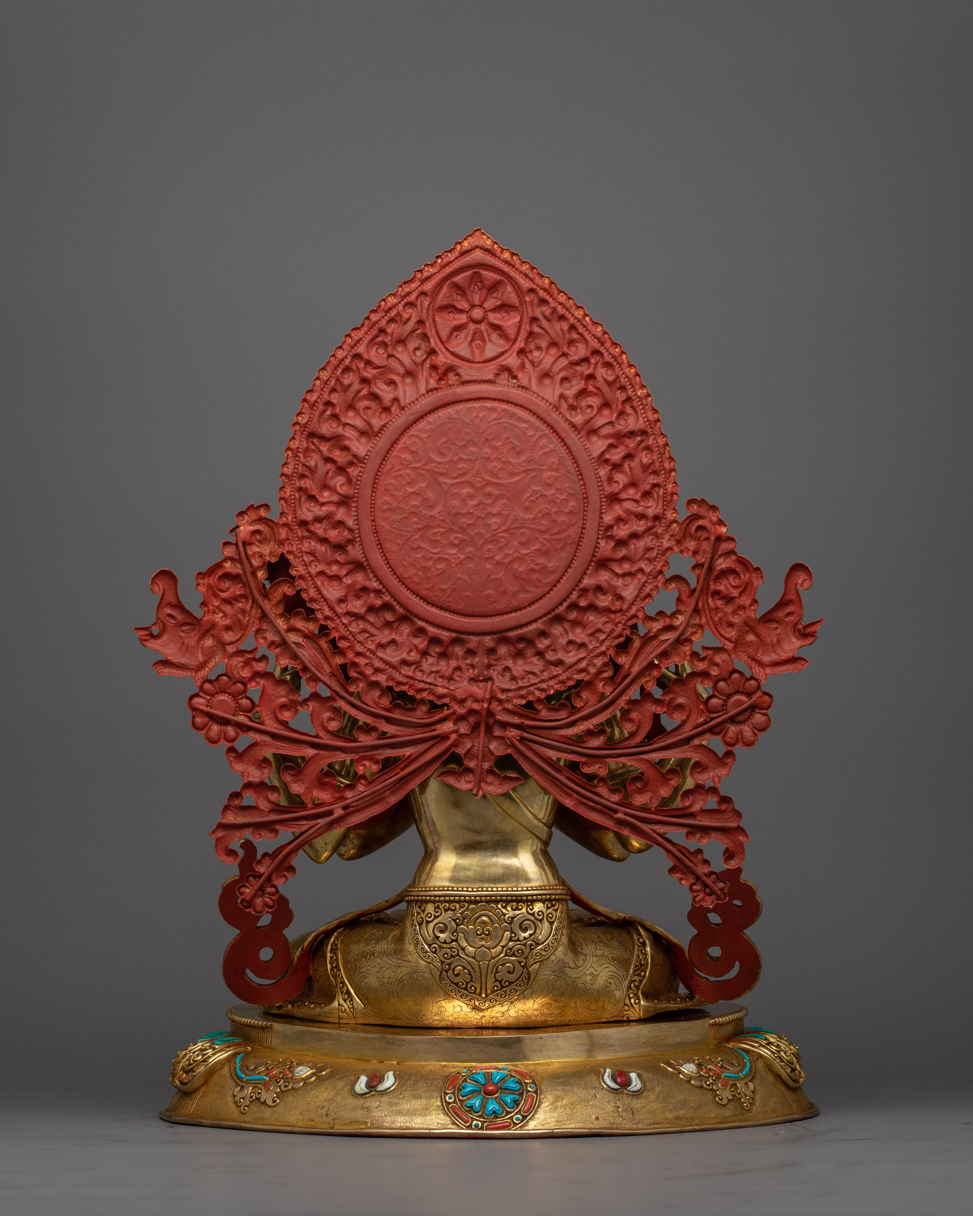 Exquisite Chenrezig Gold Statue | The embodiment of Compassion