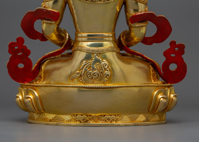 Meditation Deity Amitayus Buddha Statue | Revered Icon in Buddhist Art and Culture