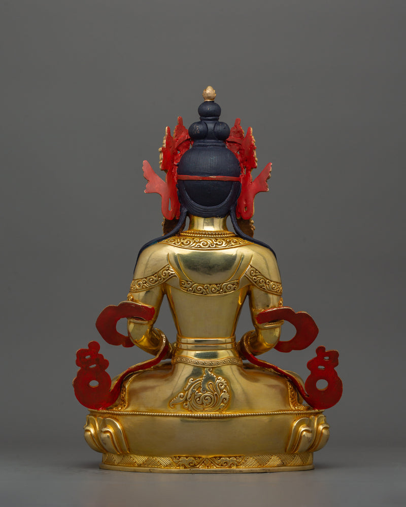 Meditation Deity Amitayus Buddha Statue | Revered Icon in Buddhist Art and Culture