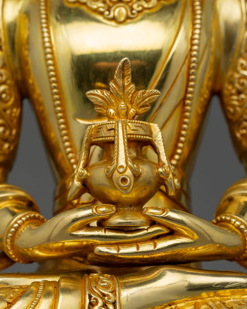 Meditation Deity Amitayus Buddha Statue | Revered Icon in Buddhist Art and Culture