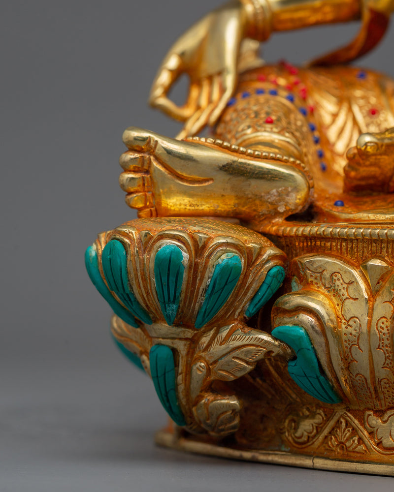 Green Tara the Compassionate Saviouress Sculpture | Symbol of Compassion and Healing