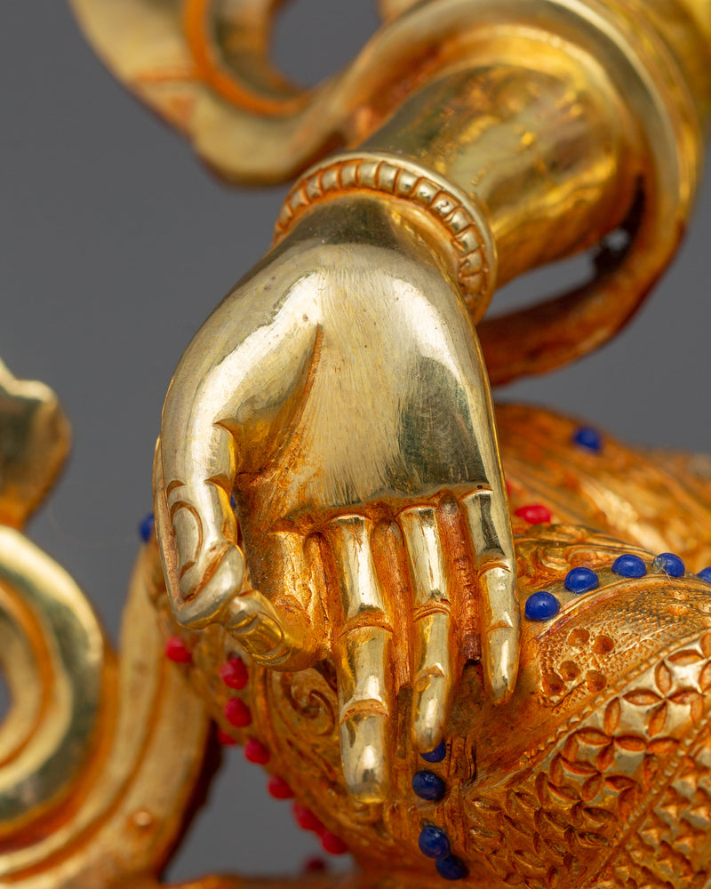 Green Tara the Compassionate Saviouress Sculpture | Symbol of Compassion and Healing