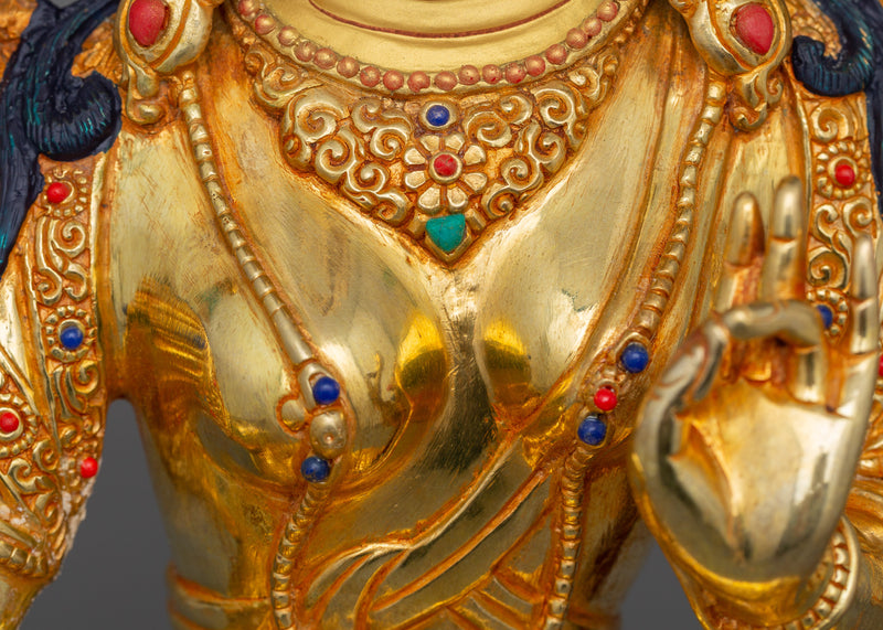 Green Tara the Compassionate Saviouress Sculpture | Symbol of Compassion and Healing