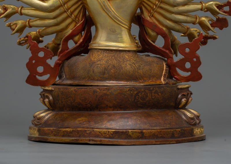 Tranquil Cundi Statue, Female Buddhist Deity | Bodhisattva for Shrine
