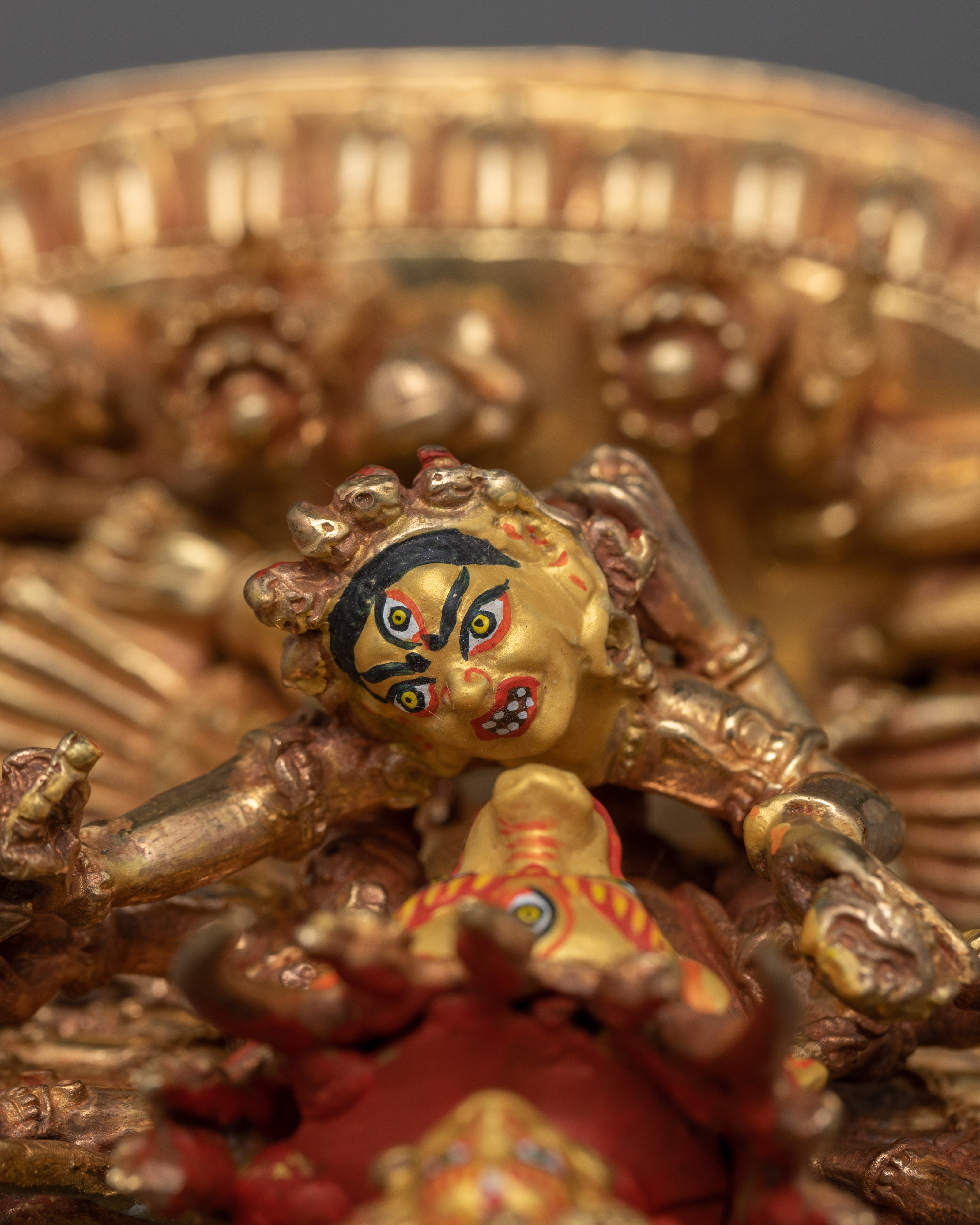 The Destroyer of Death Yamantaka Figurine | Wrathful Deity in Buddhist Tradition