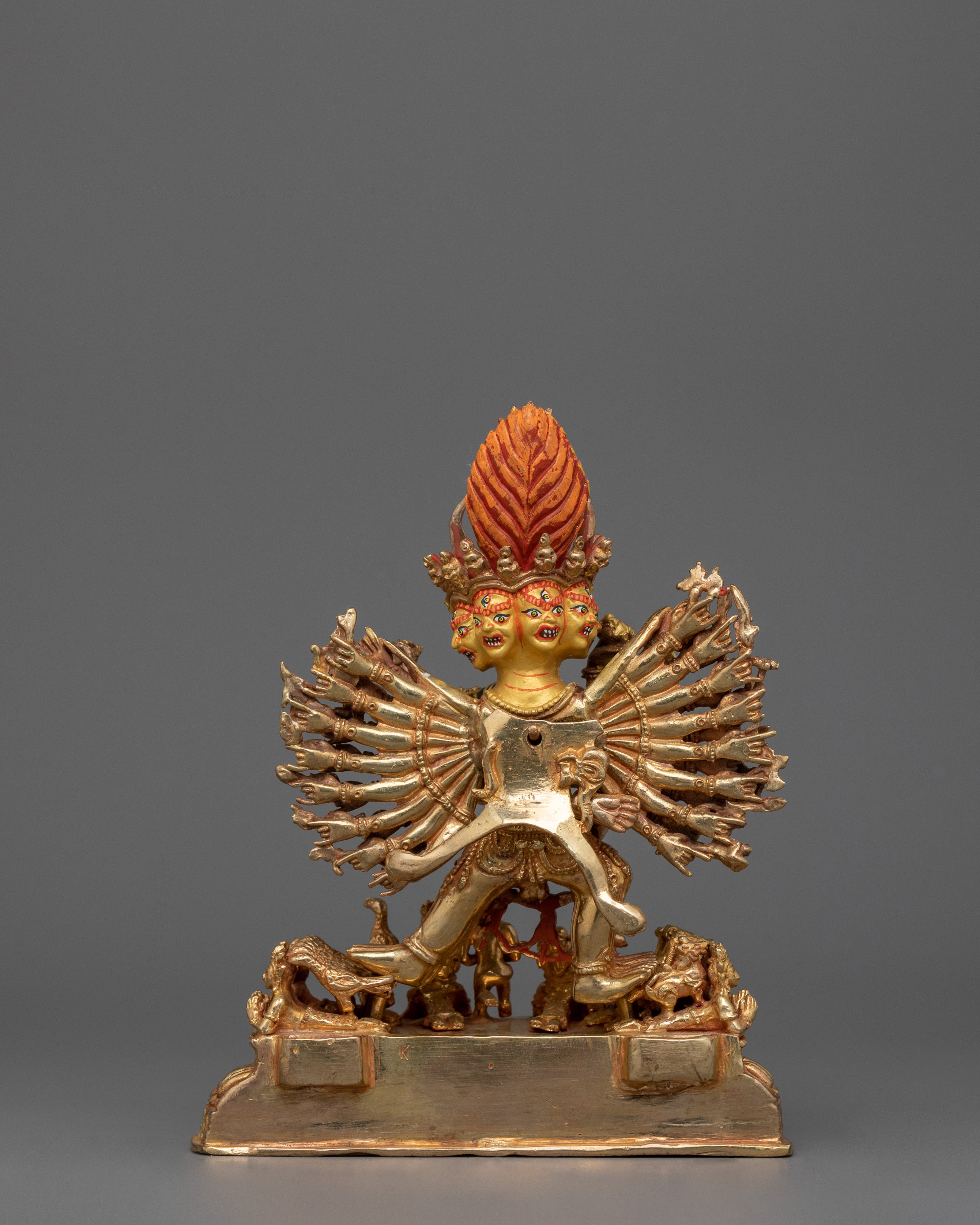 The Destroyer of Death Yamantaka Figurine | Wrathful Deity in Buddhist Tradition