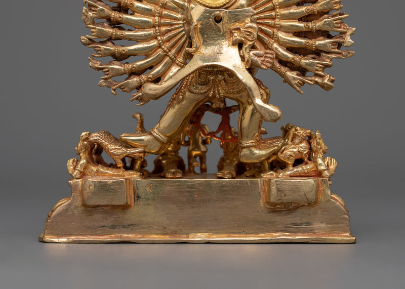 The Destroyer of Death Yamantaka Figurine | Wrathful Deity in Buddhist Tradition