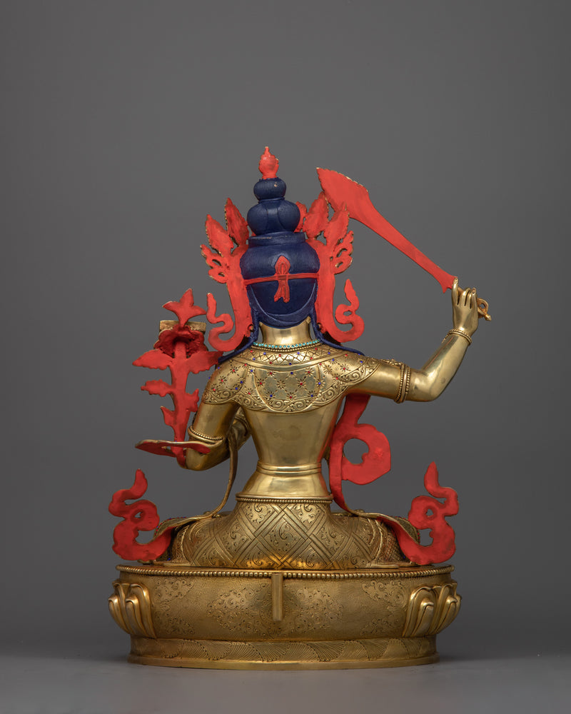 Manjushri Figurine for Wisdom and Knowledge | Symbol of Intellectual Clarity and Insight