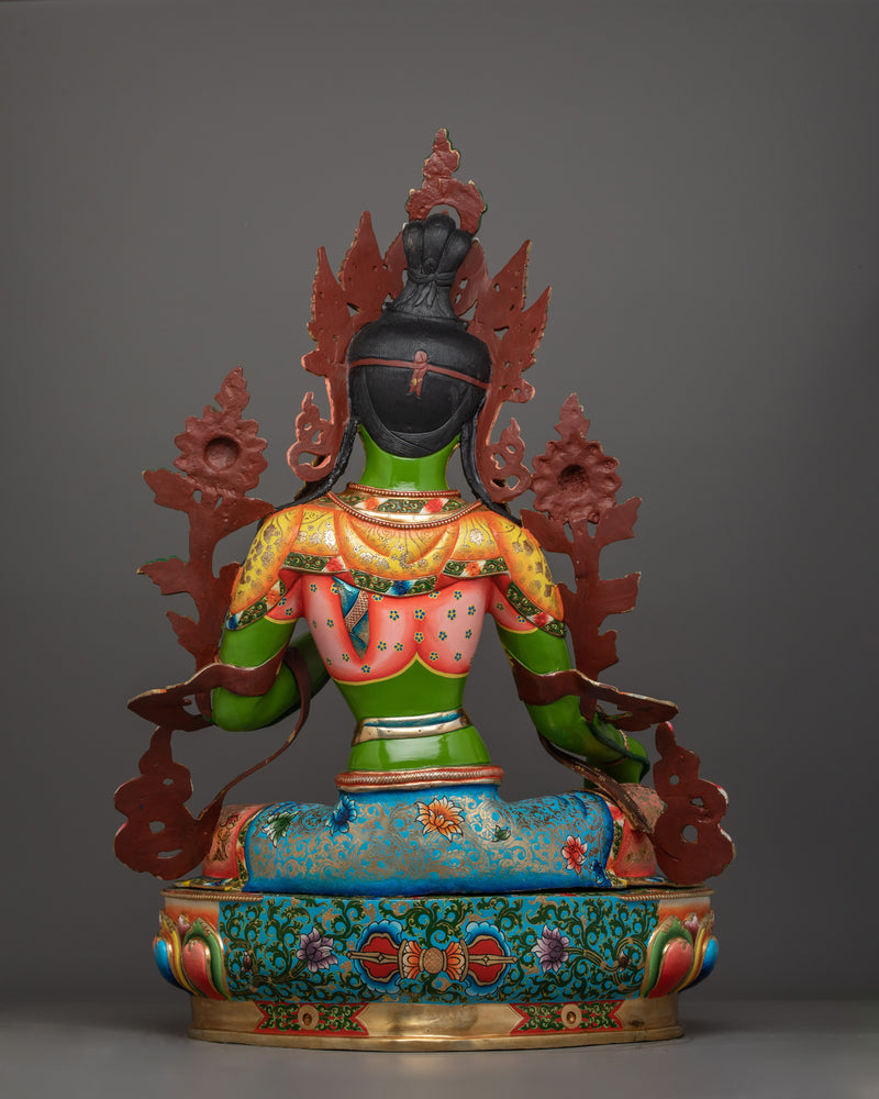 Tibetan Deity Syamatara Figurine | The Compassionate Protector