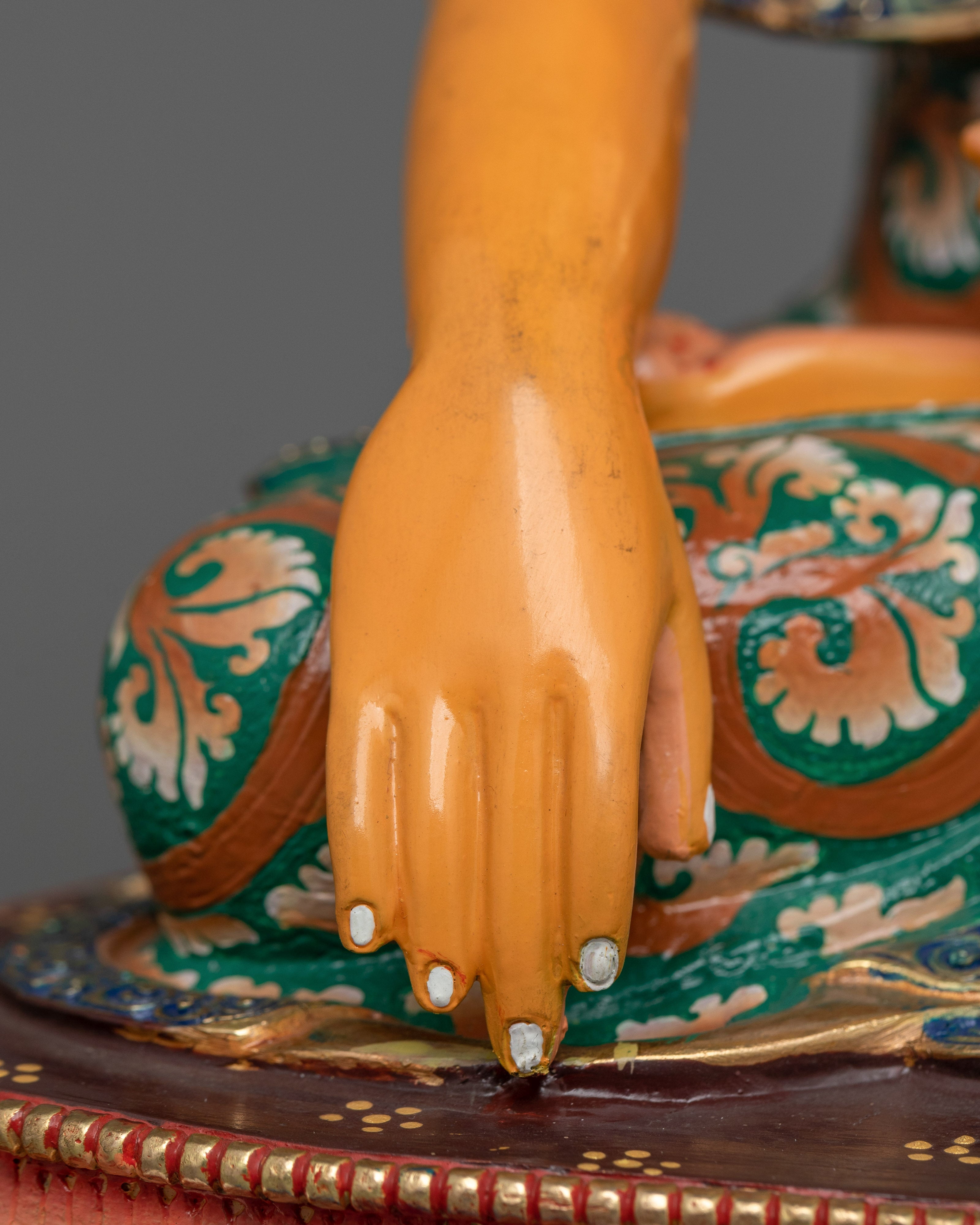 Colorful Shakyamuni Buddha Statue | Handmade in Nepal, by Nepali Artists