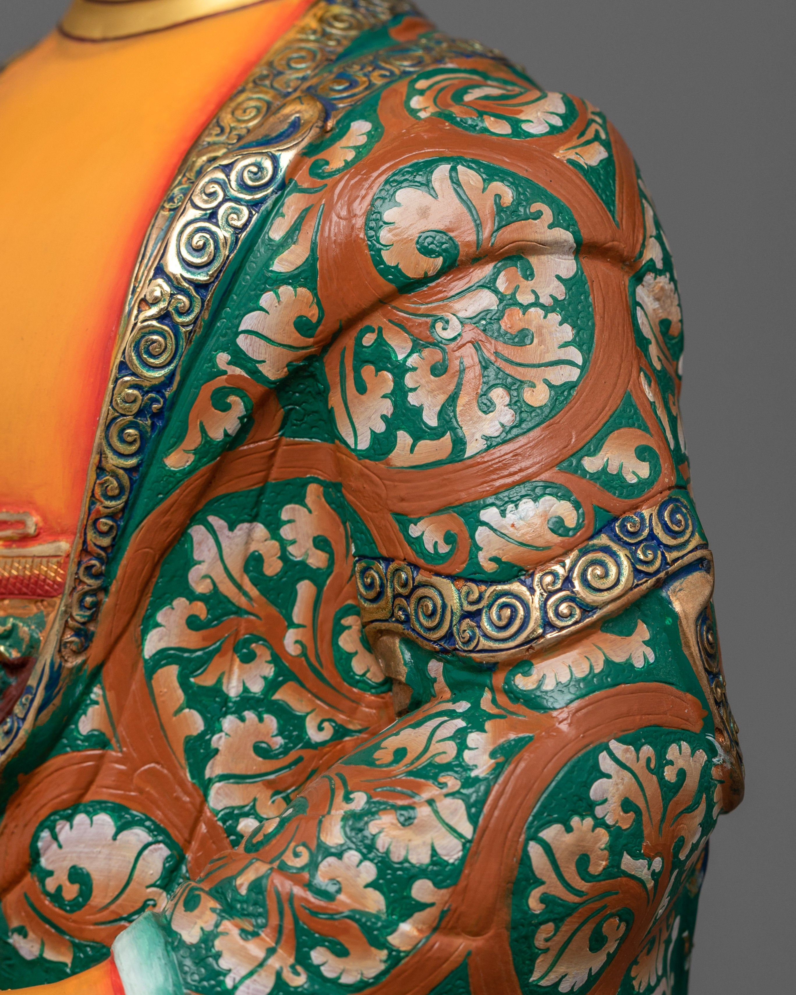 Colorful Shakyamuni Buddha Statue | Handmade in Nepal, by Nepali Artists