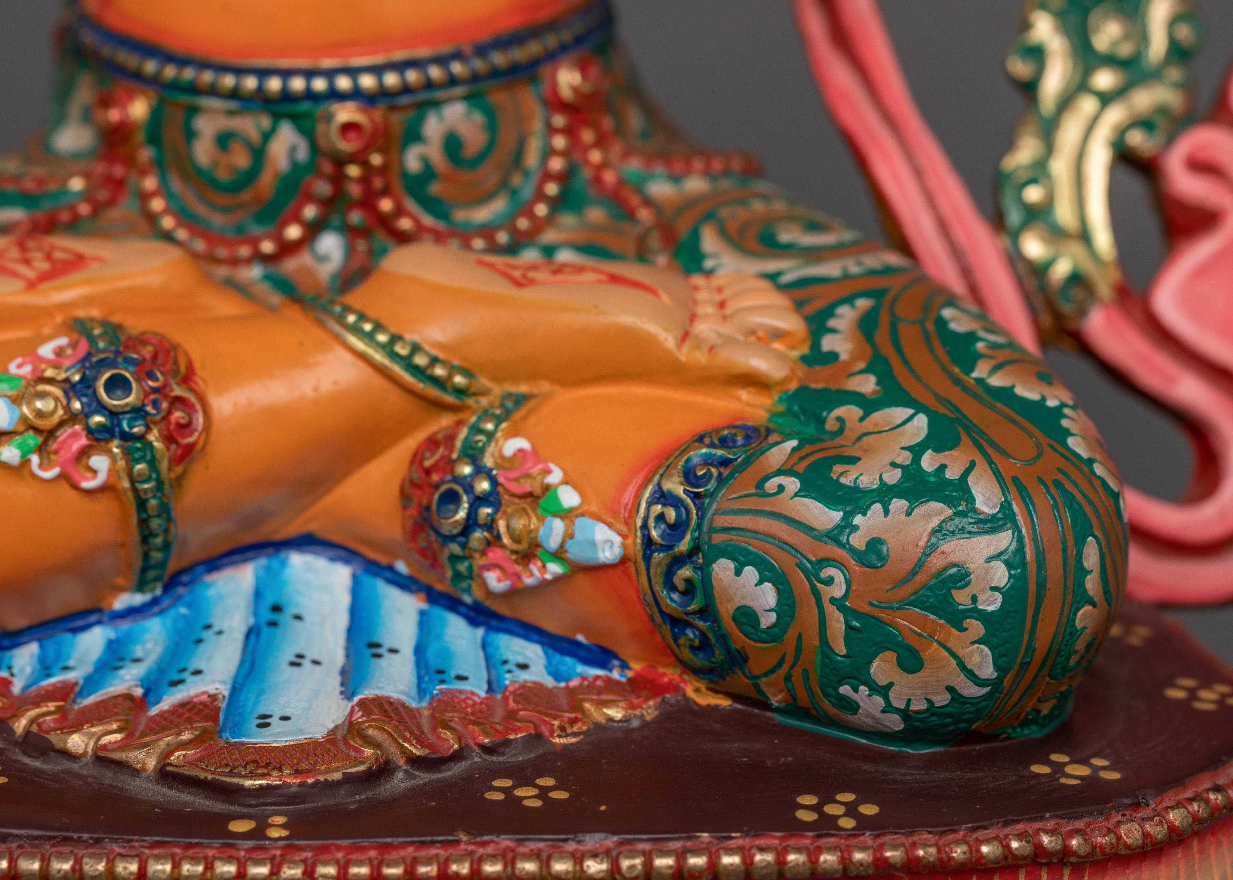 Colorful Statue of Manjushri | Handcrafted by Nepali Artists in Nepal