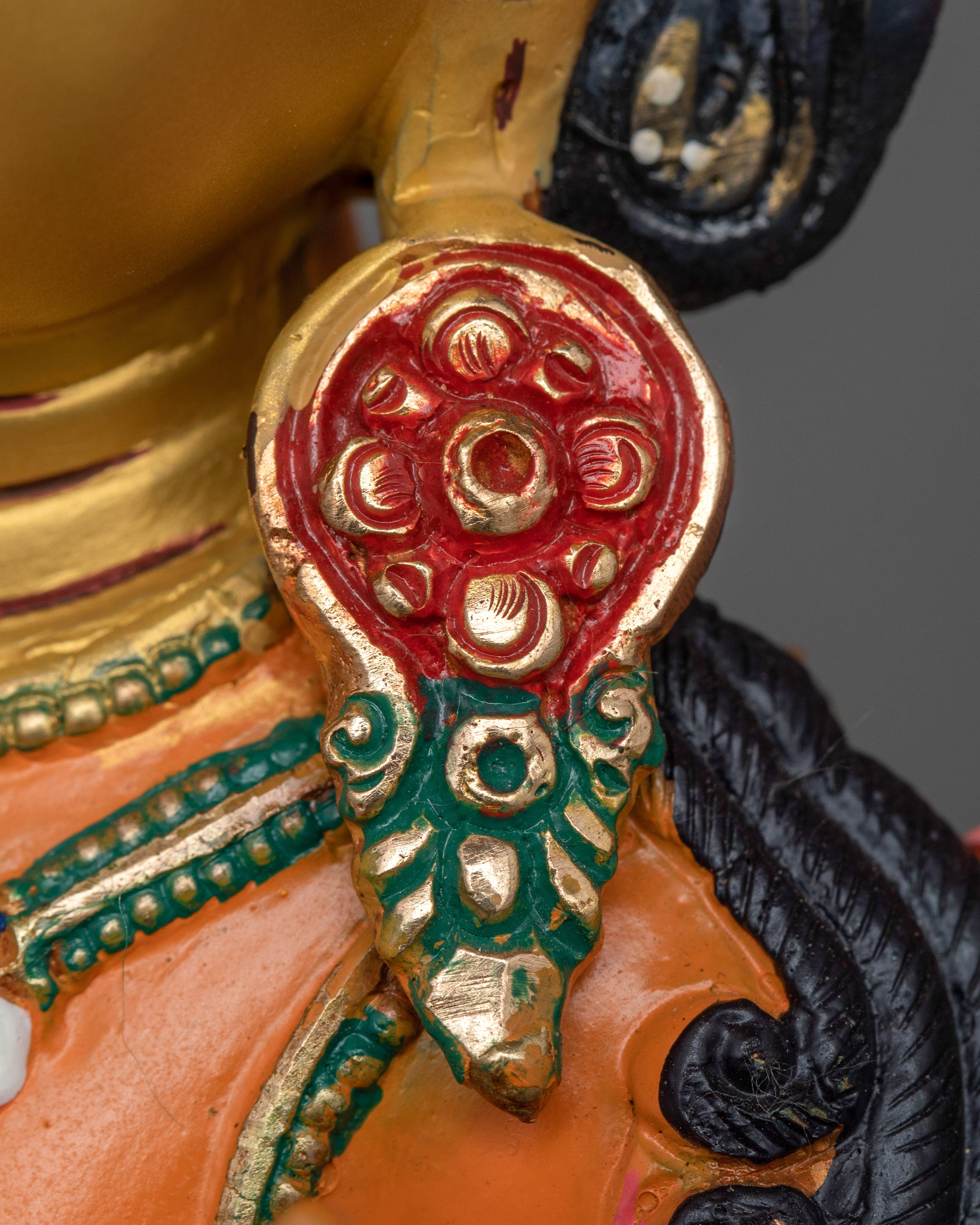 Colorful Statue of Manjushri | Handcrafted by Nepali Artists in Nepal