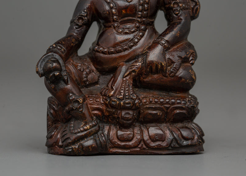 Hindrances Remover Black Dzambhala Statue | Bestower of Prosperity and Protection