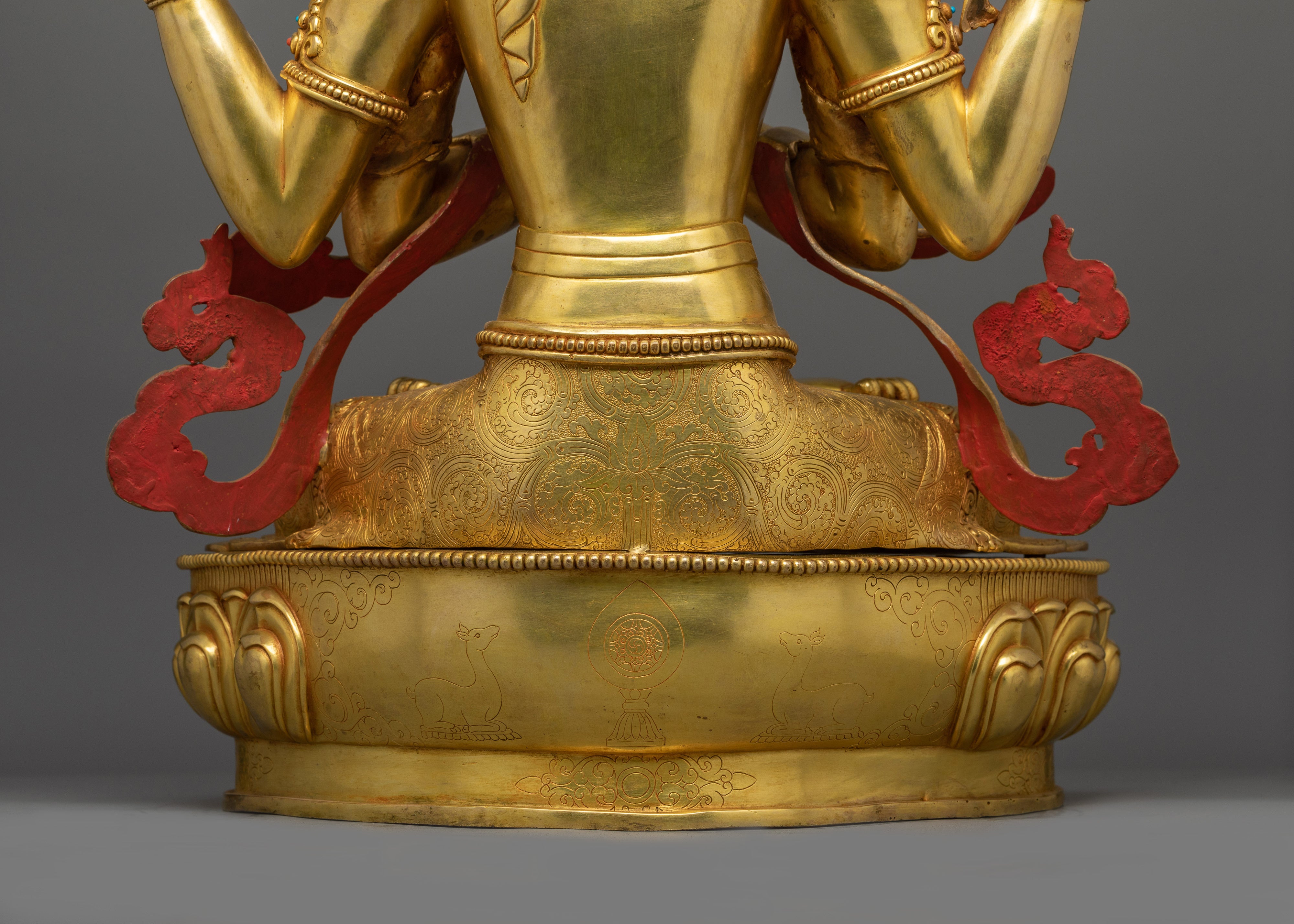 Tibetan Art for Meditation Chenrezig Lokeshvara Figurine | Symbol of Universal Compassion