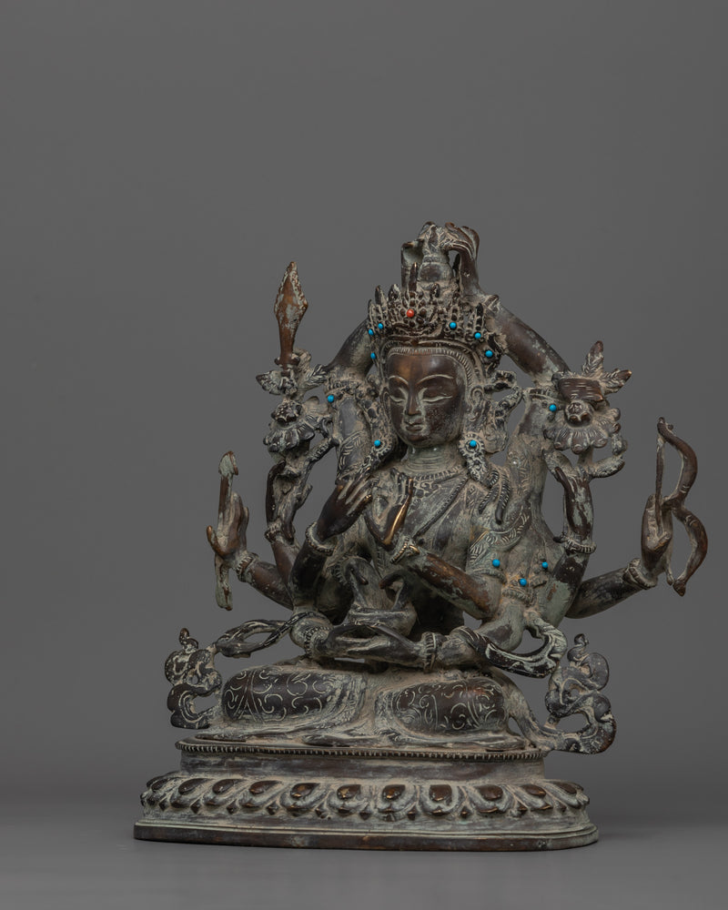 Namasangati Antique Finished Buddhist Art | Sculpture for Wisdom and Devotion