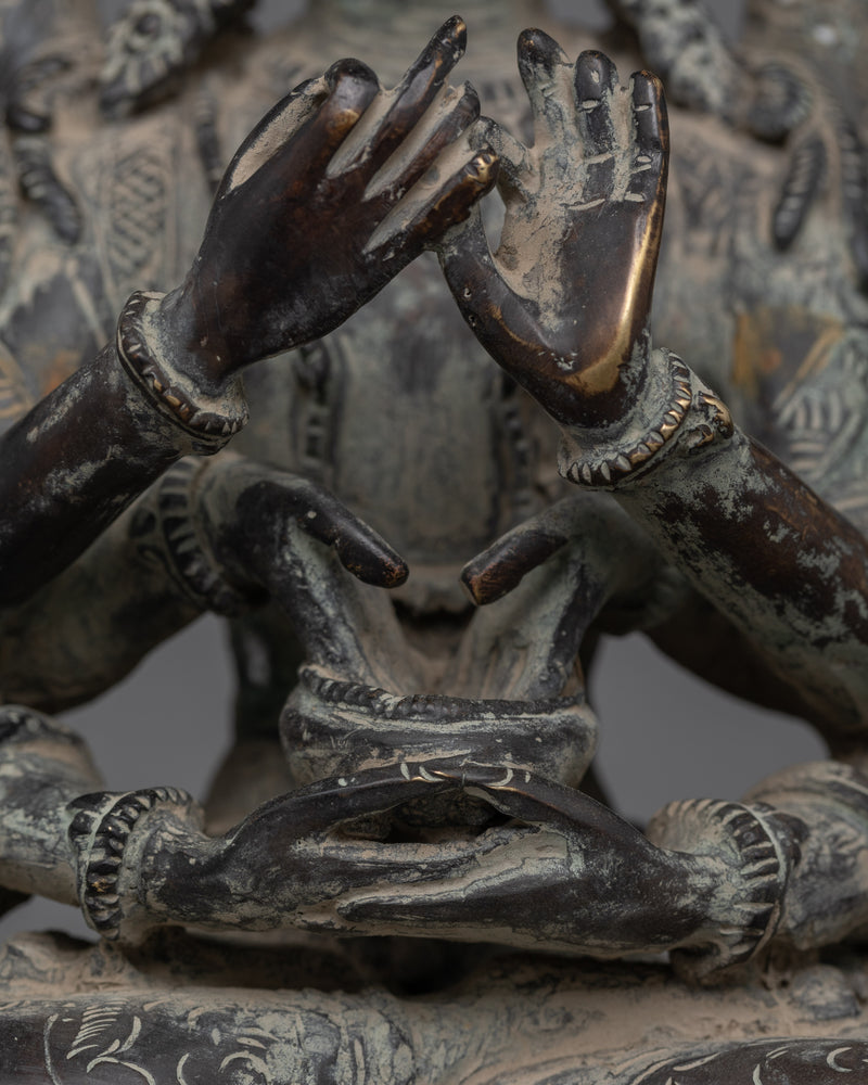 Namasangati Antique Finished Buddhist Art | Sculpture for Wisdom and Devotion