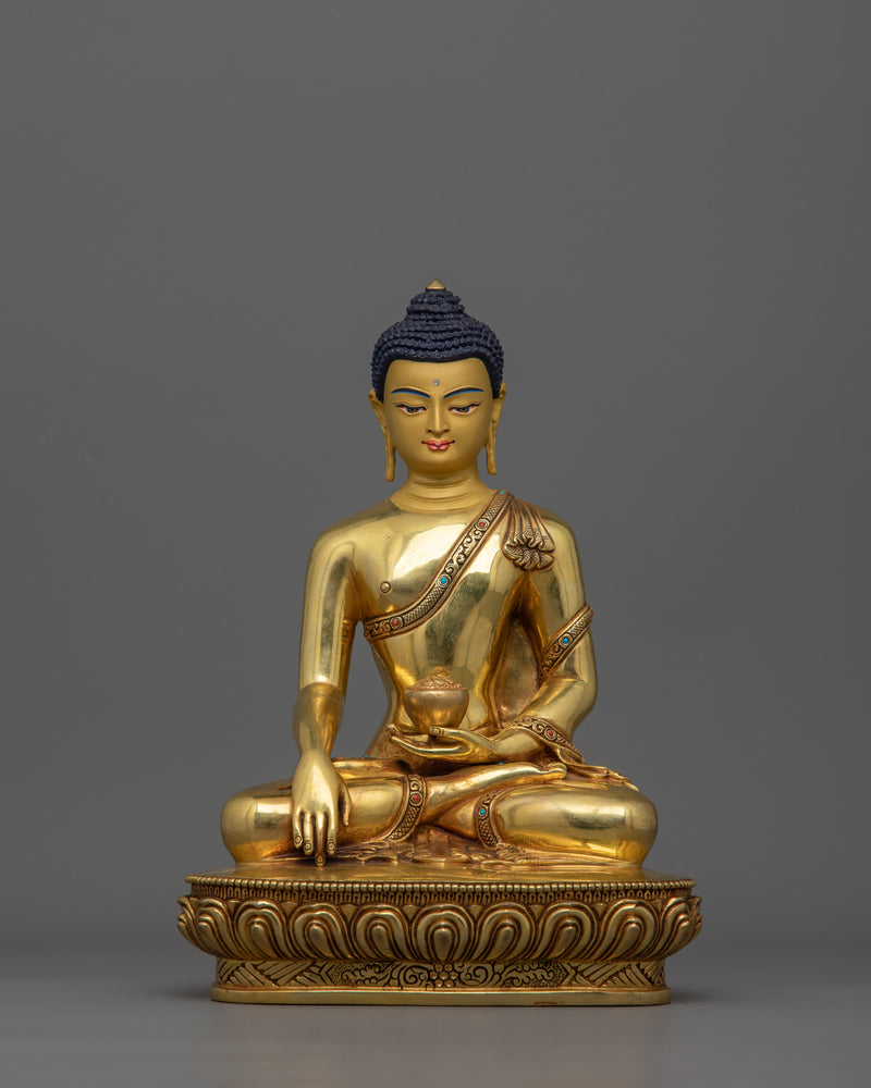 Historical Buddha Statue with Divine Sacred Halo | Representation of Enlightened Energy