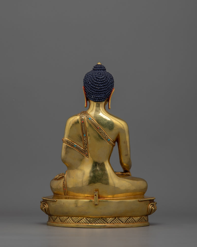 Historical Buddha Statue with Divine Sacred Halo | Representation of Enlightened Energy