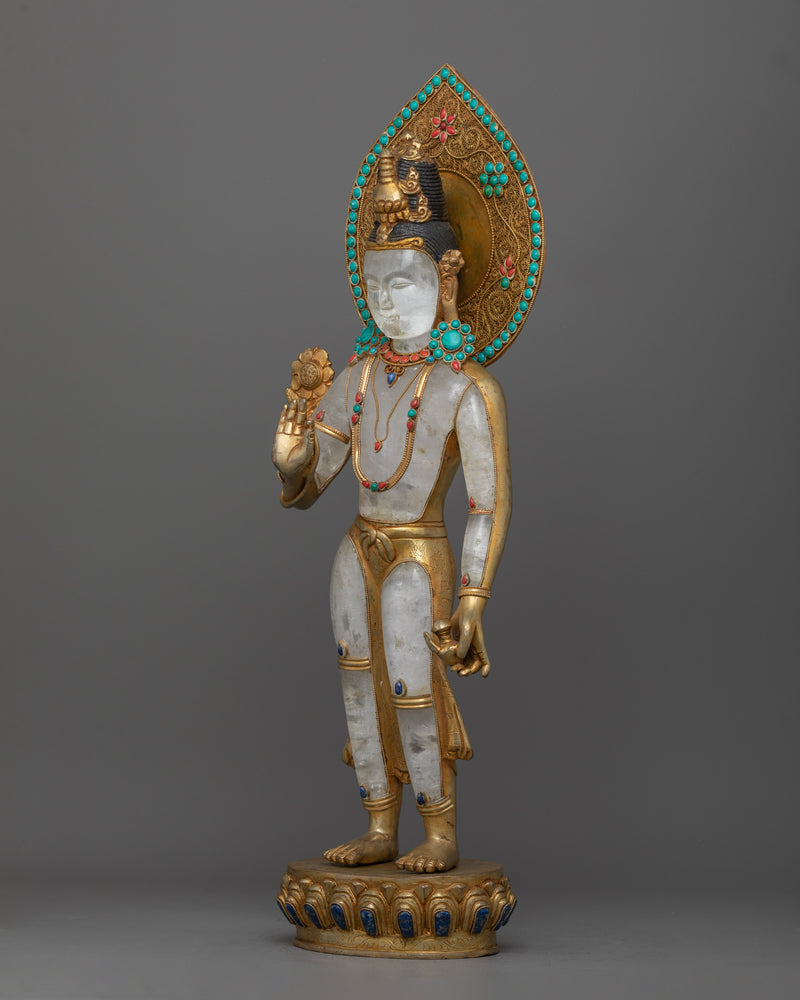 Crystal Avalokiteshvara Statue
