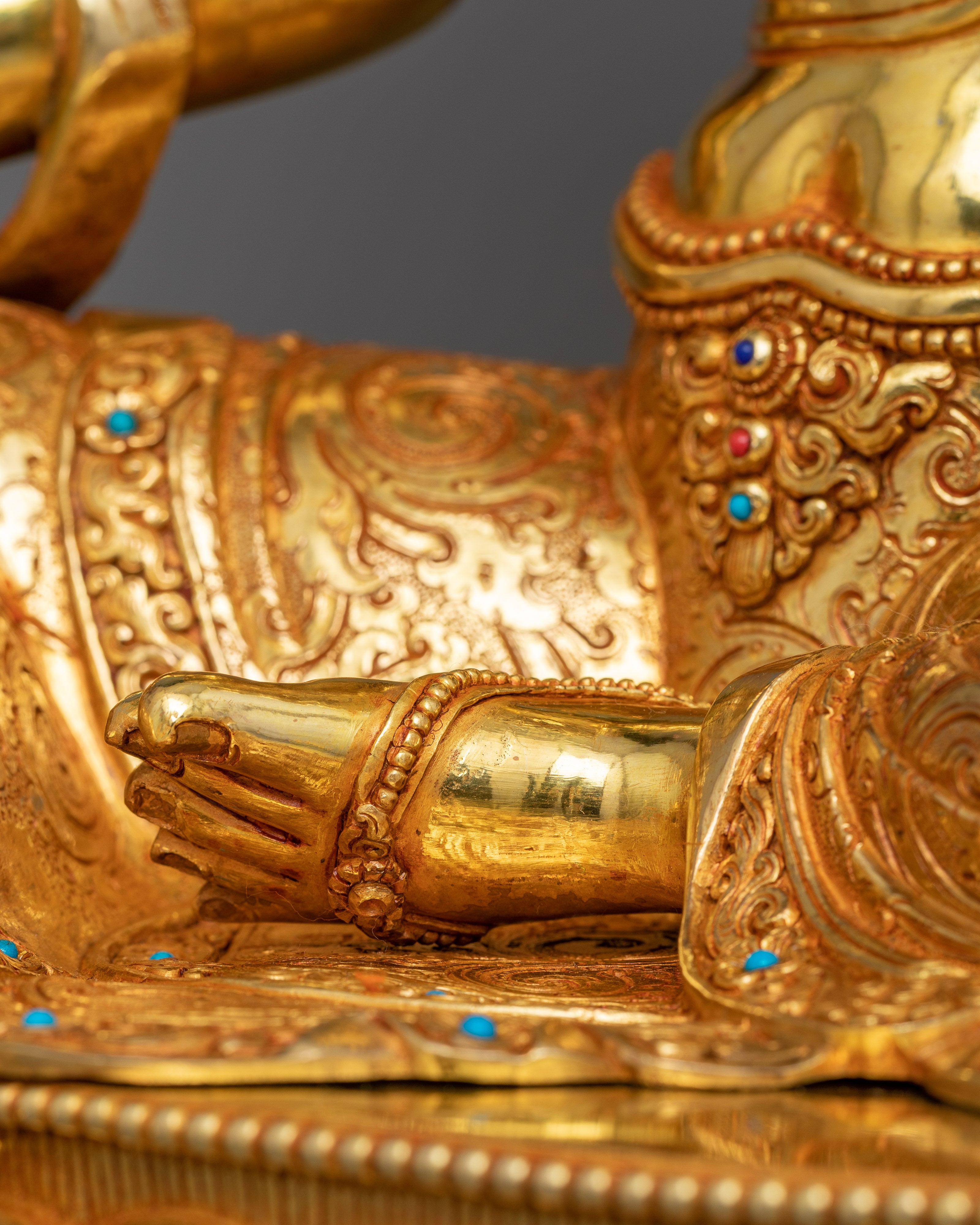 Green Ārya Tārā Statue | 19 Inch Feminine Graceful Sculpture of Female Buddha