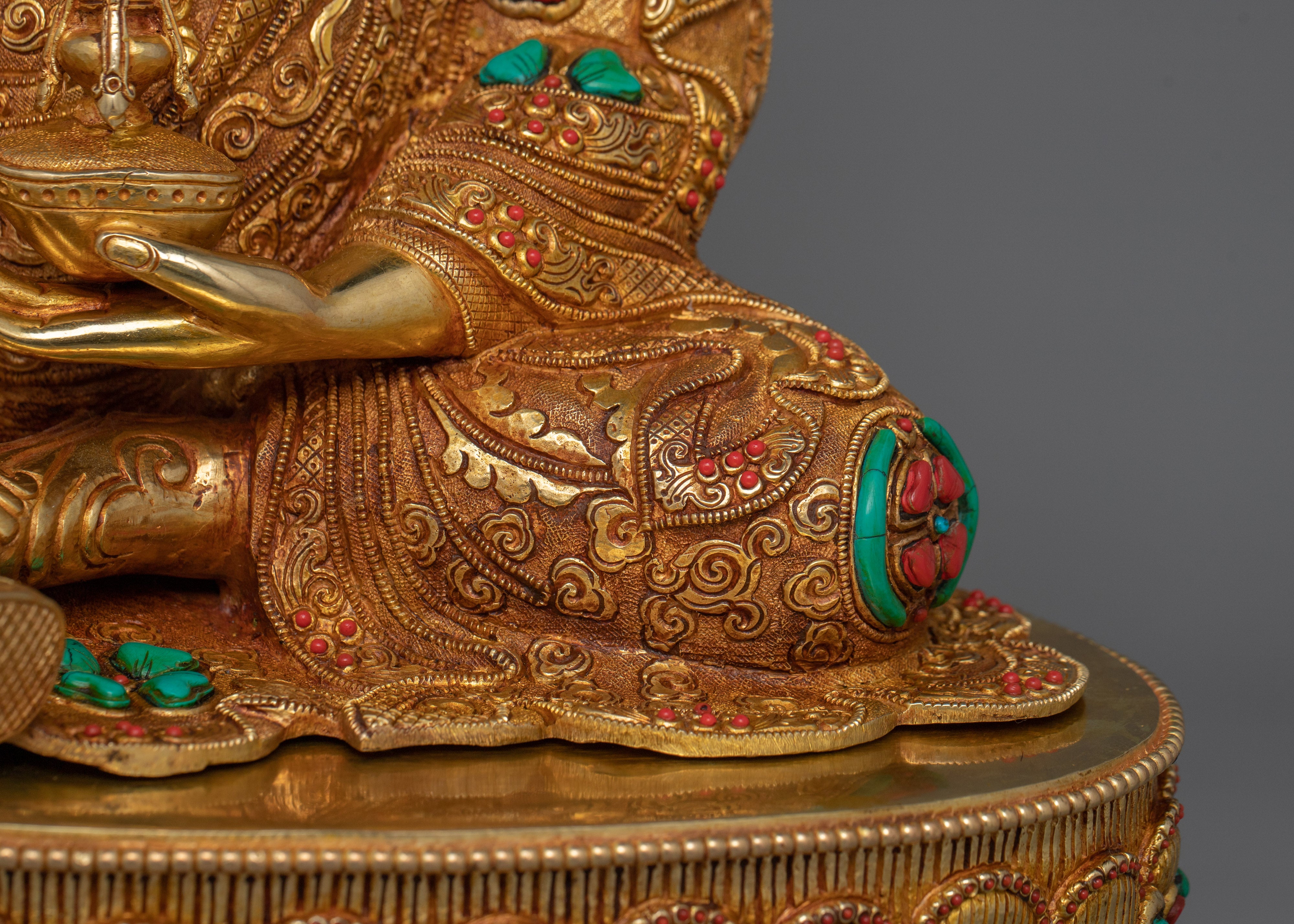 The Lotus-Born Tibetan Padmasambhava Master Figurine | Wisdom and Transformation