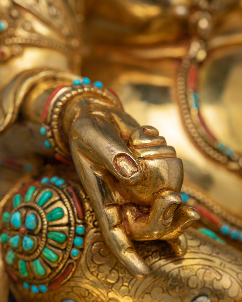 Himalayan Prosperity Sculpture of Dzambhala  | God of Fortune Wealth