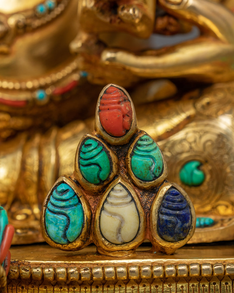 Himalayan Prosperity Sculpture of Dzambhala  | God of Fortune Wealth