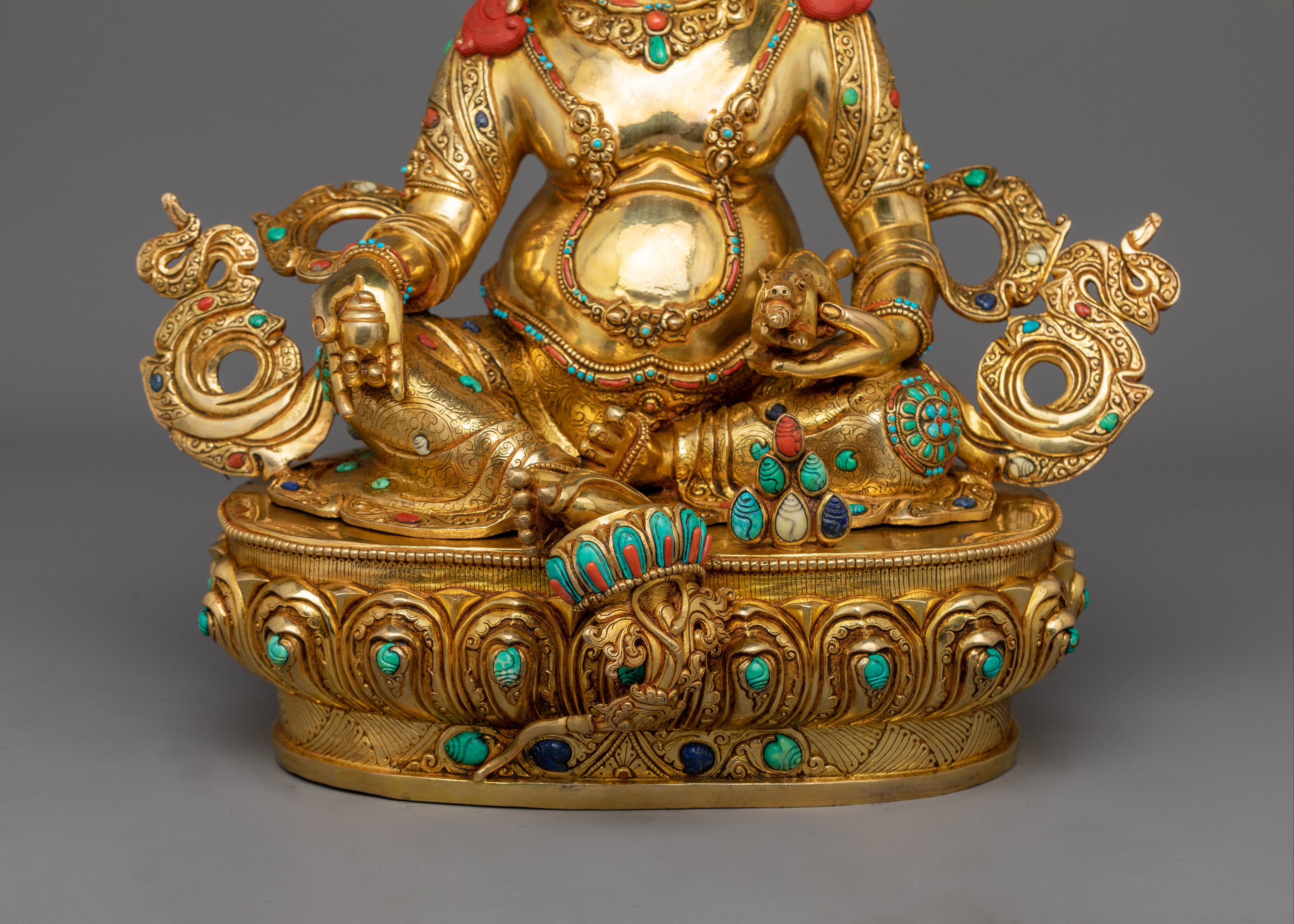 Himalayan Prosperity Sculpture of Dzambhala  | God of Fortune Wealth
