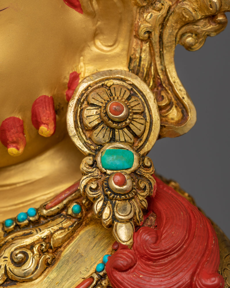Himalayan Prosperity Sculpture of Dzambhala  | God of Fortune Wealth