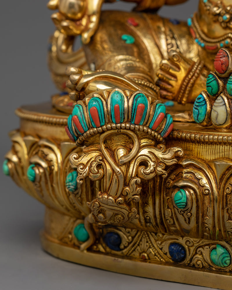 Himalayan Prosperity Sculpture of Dzambhala  | God of Fortune Wealth