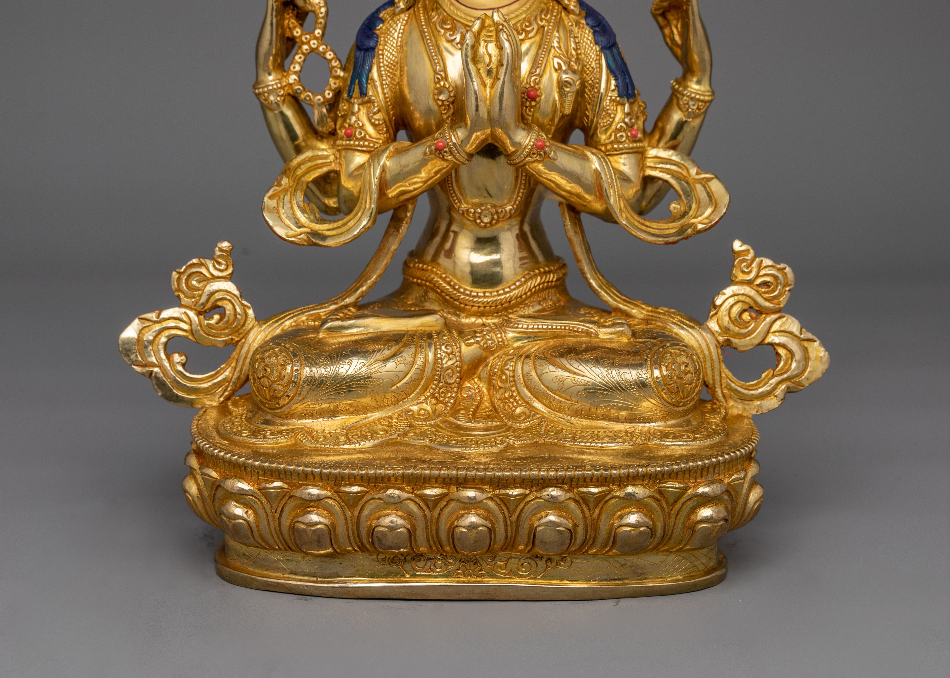 Buddhist Bodhisattva Chenrezig Compassion Deity Statue | Buddhism Dharma Artwork